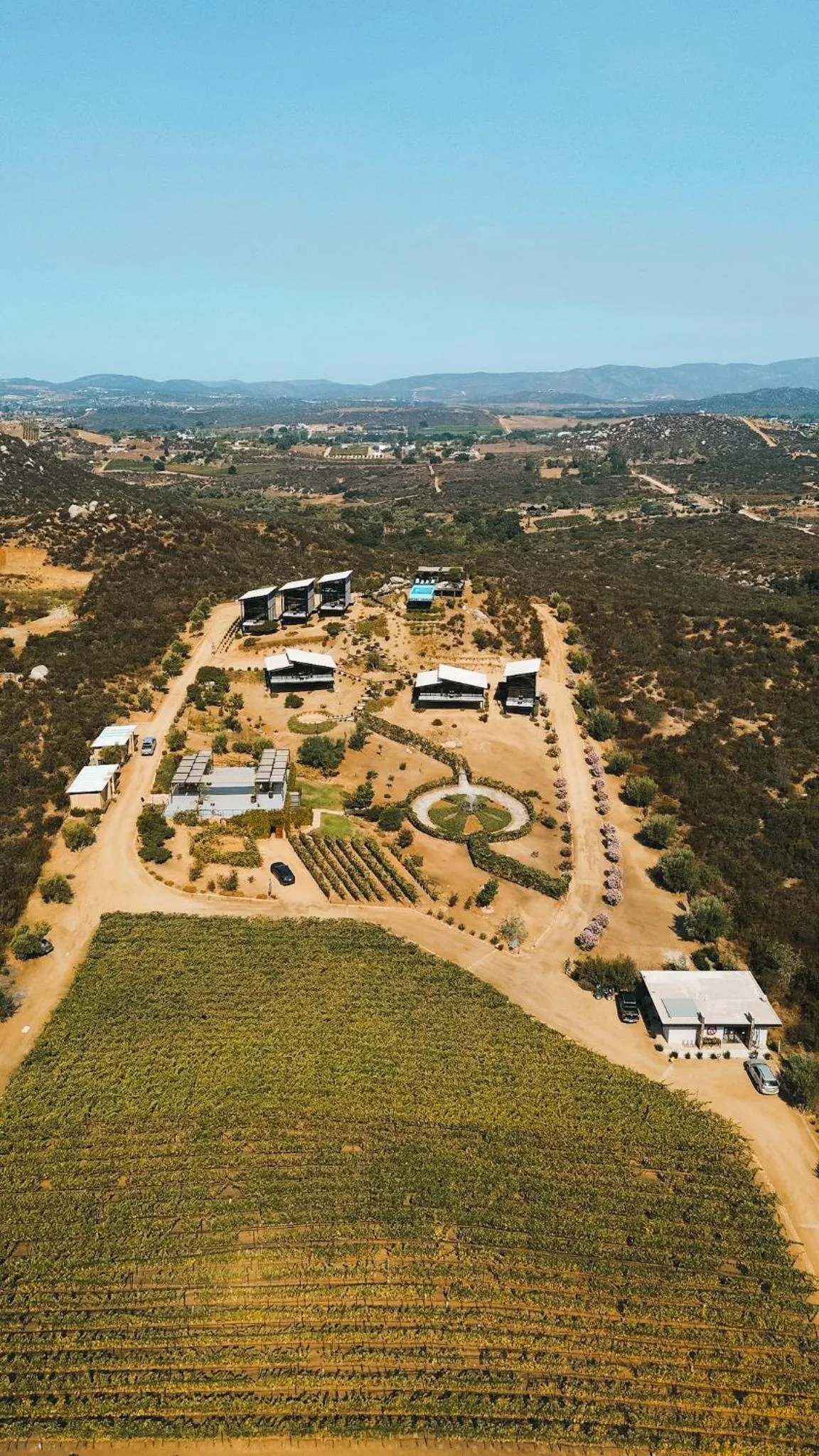 Bird's eye view in Origen75 Loft - Villas - Skypool - Viñedo, Valle de Guadalupe