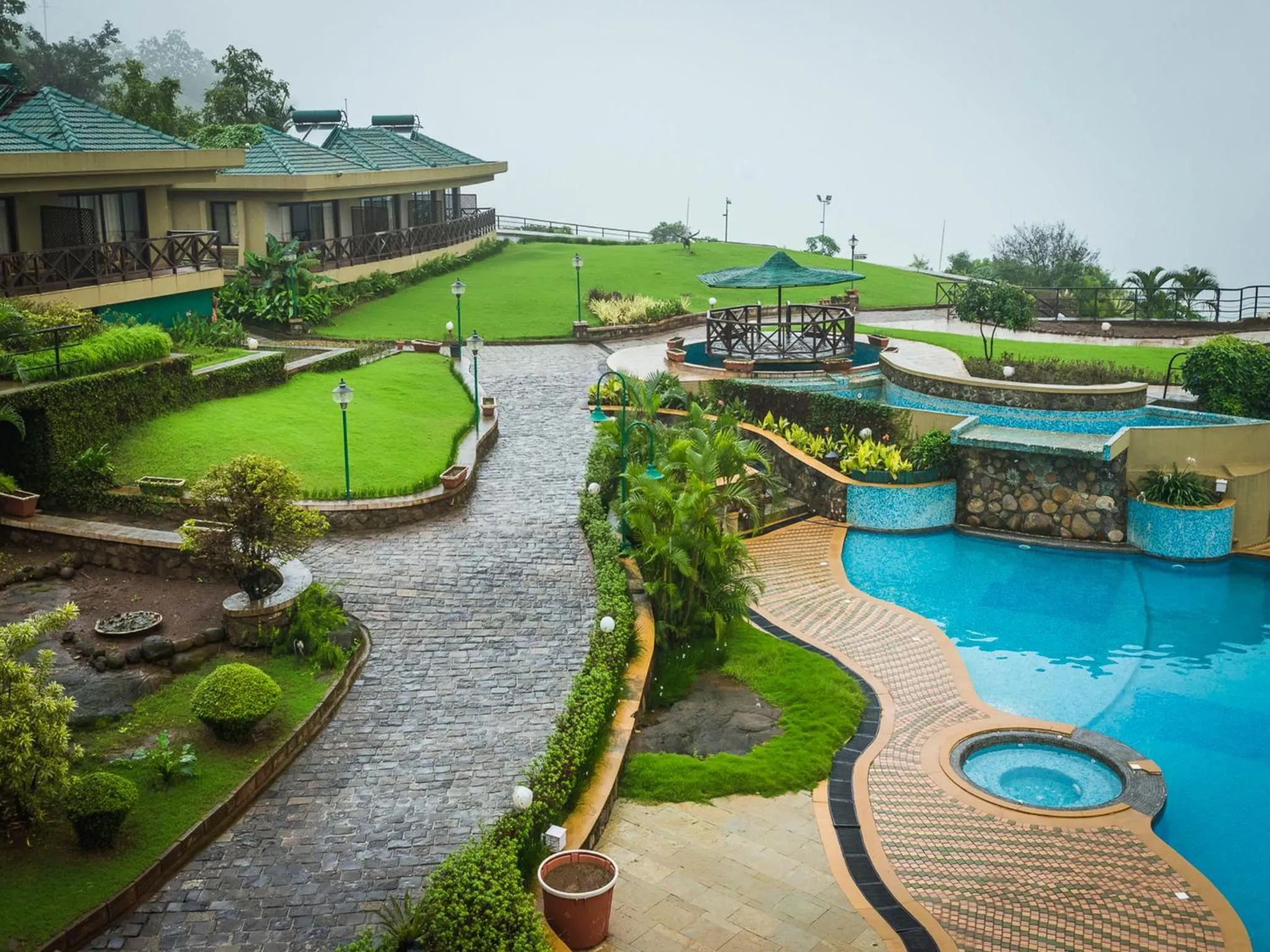 Swimming pool in Upper Deck Resort - Stay and Relax at the Highest Peak Lonavala