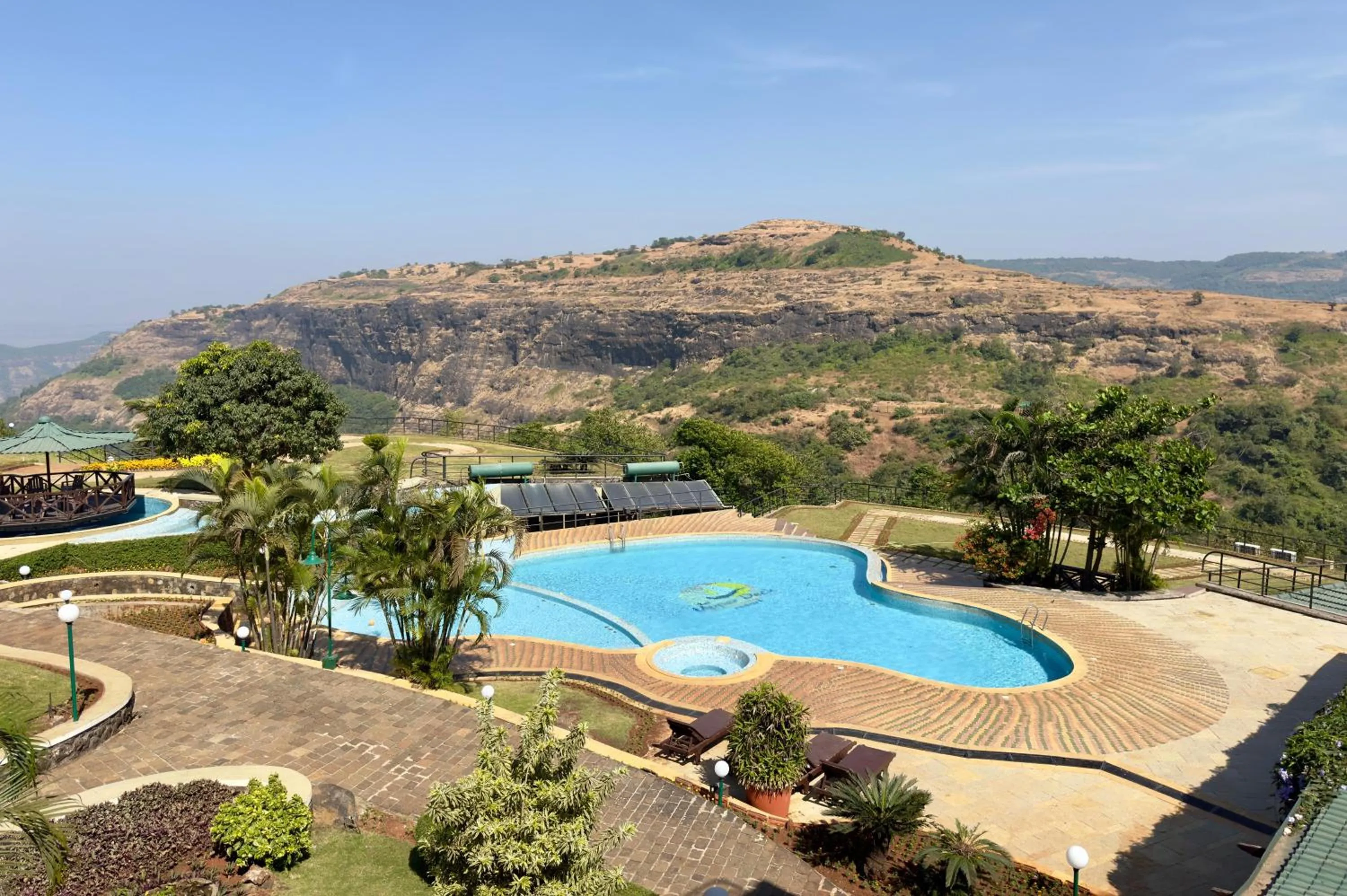 Pool view in Upper Deck Resort - Stay and Relax at the Highest Peak Lonavala