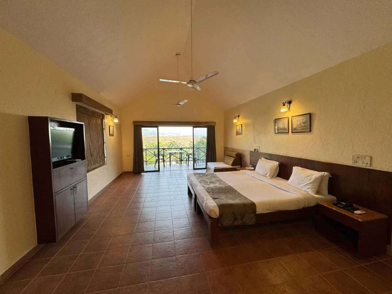 View (from property/room), Bed in Upper Deck Resort - Stay and Relax at the Highest Peak Lonavala