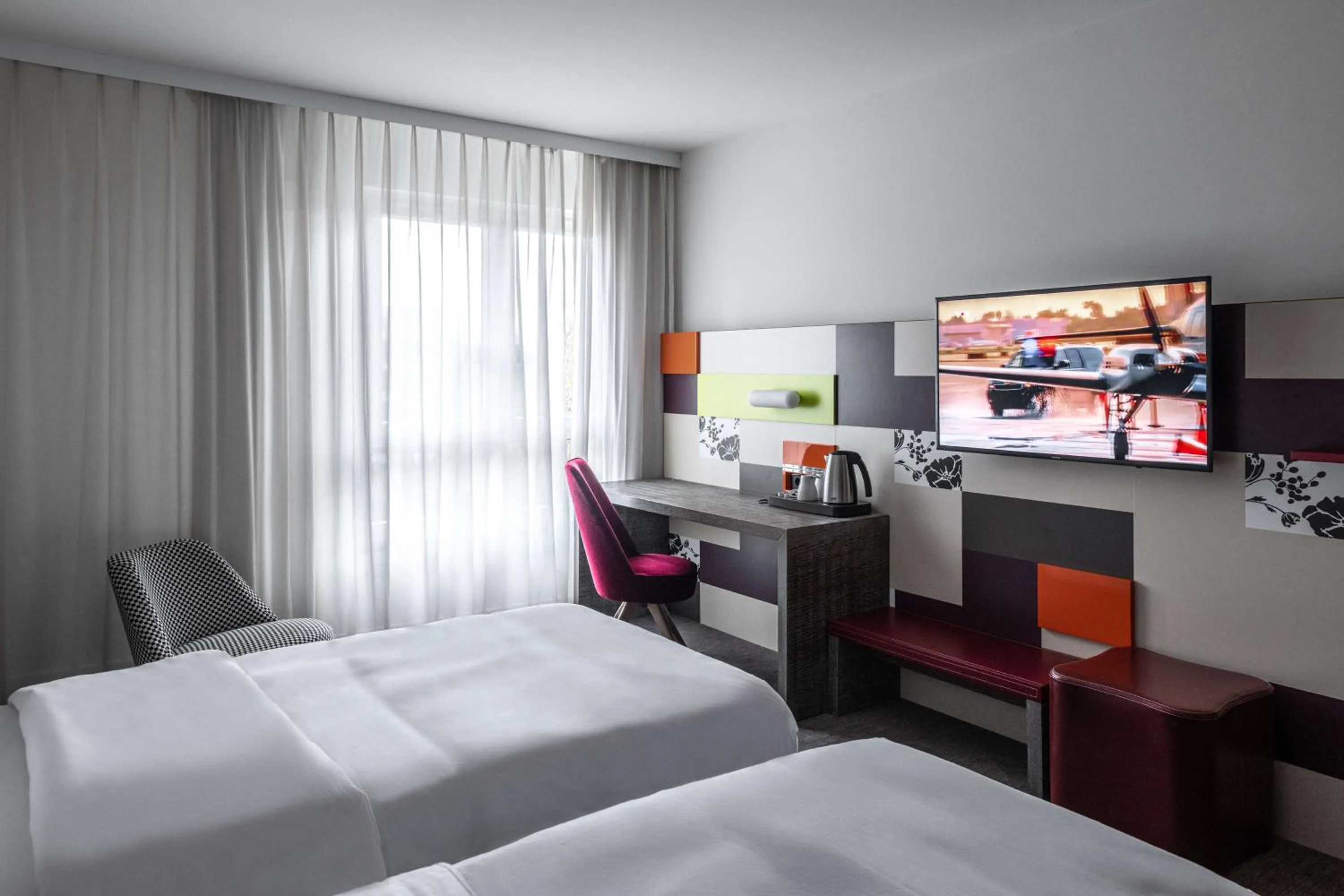 Bedroom, Bed in pentahotel Wiesbaden