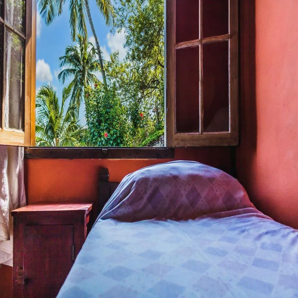 Bedroom, Bed in Casa com piscina de borda infinita perto da praia