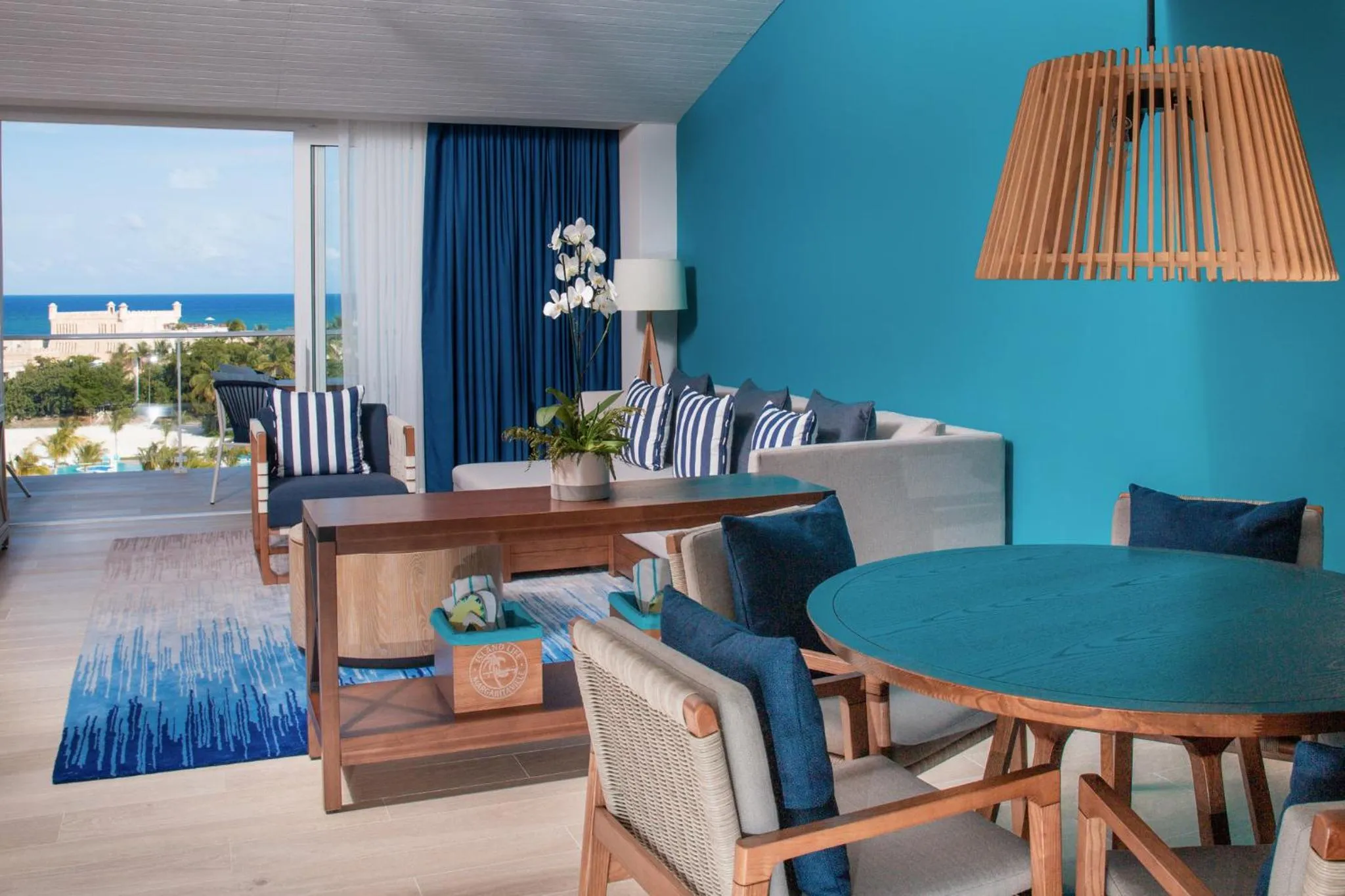 Living room in Margaritaville Beach Resort Cap Cana Hammock - An Adults Only All-Inclusive Experience