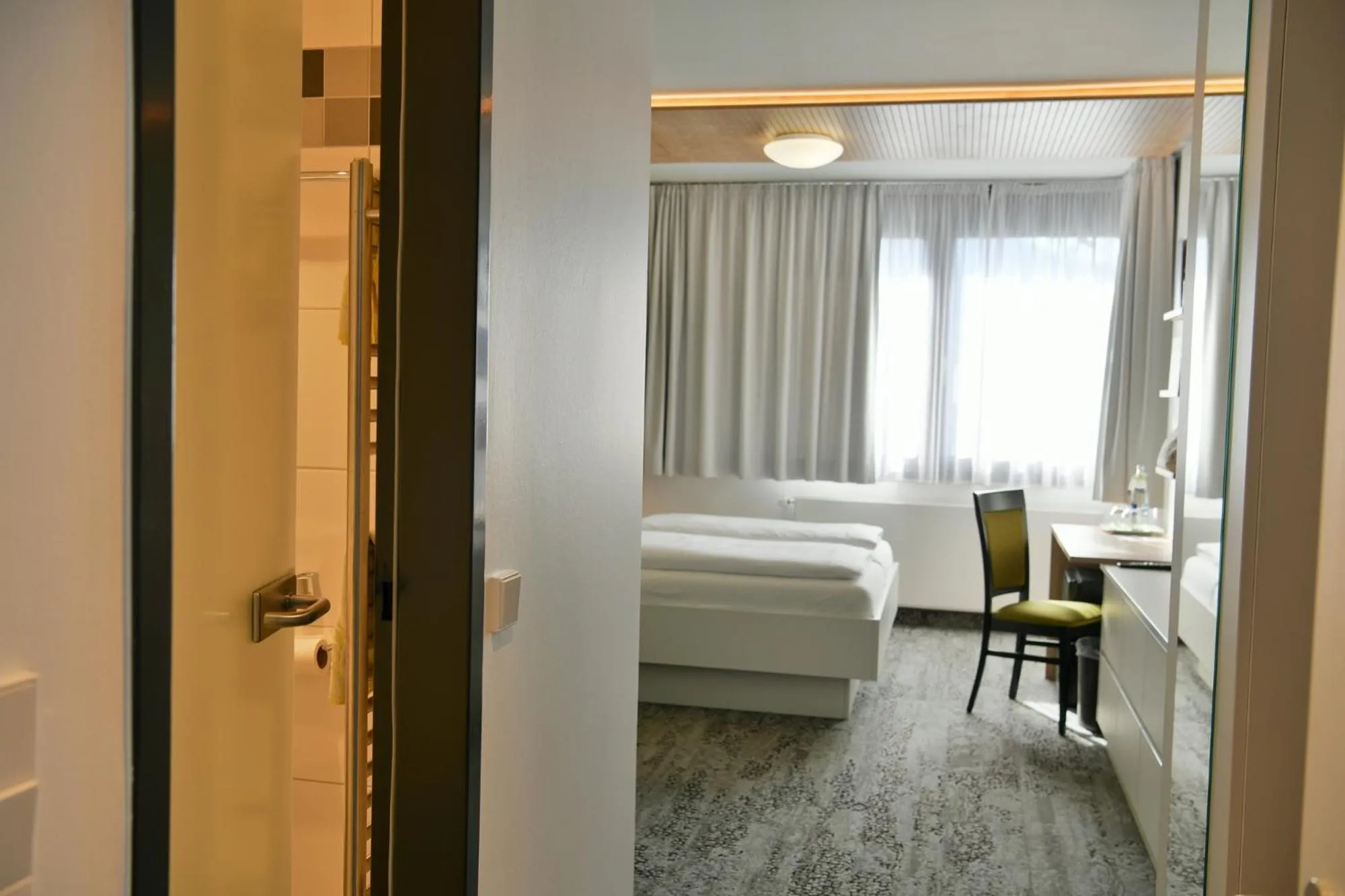 Bed in Fischer's Hotel Brauhaus 24h Self Check In