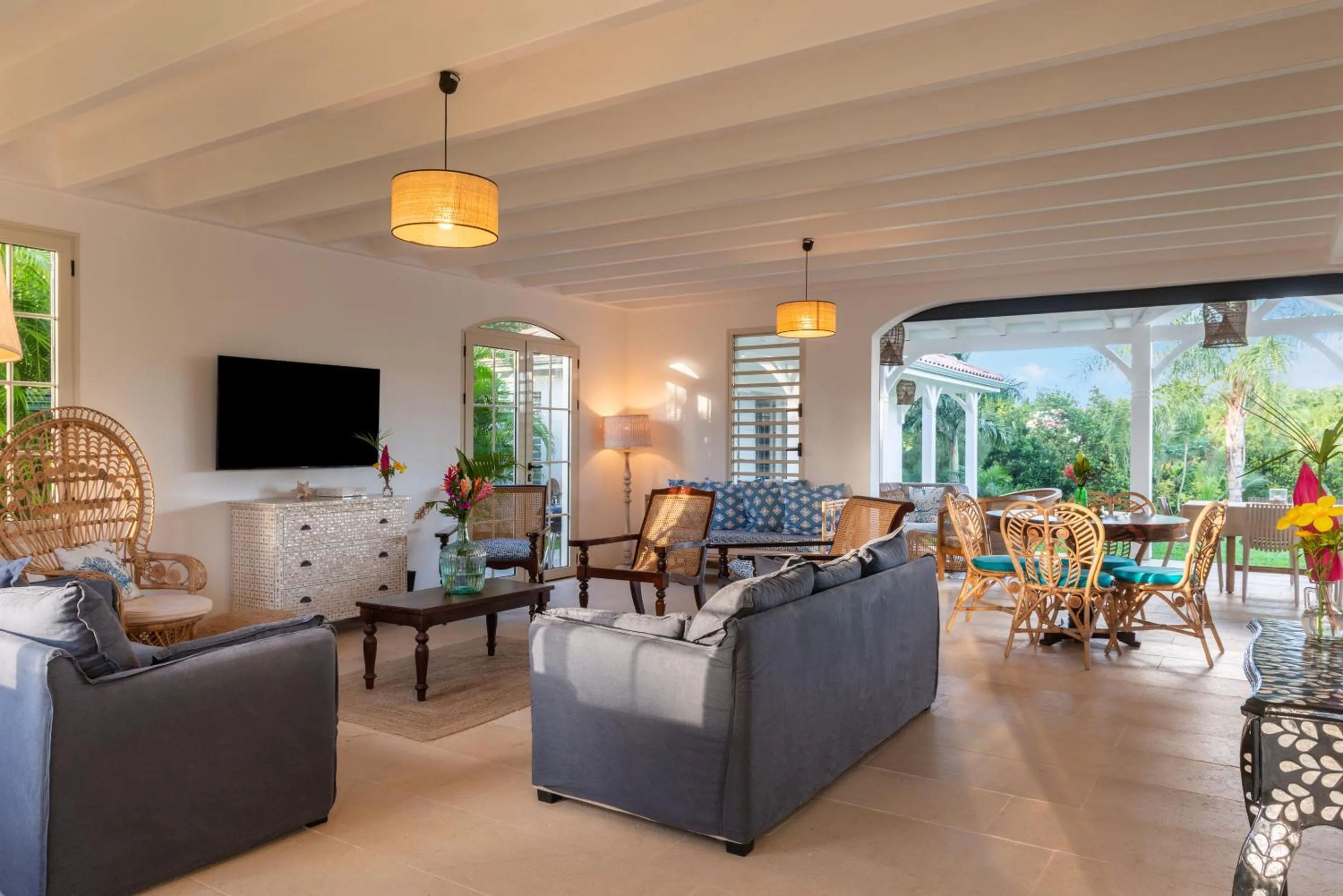Living room in Villa Saint Jean - Habitation Saint Charles