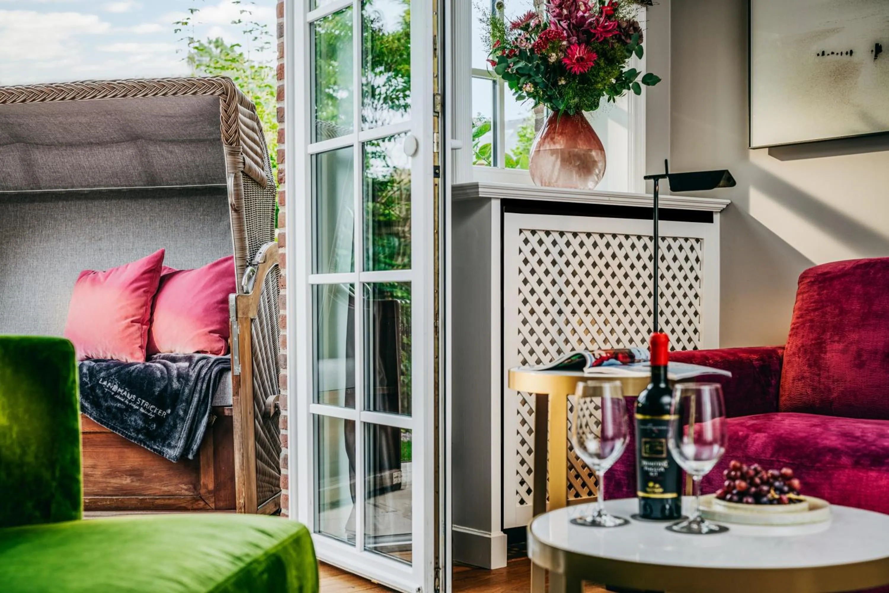 Balcony/Terrace in Relais & Châteaux Landhaus Stricker