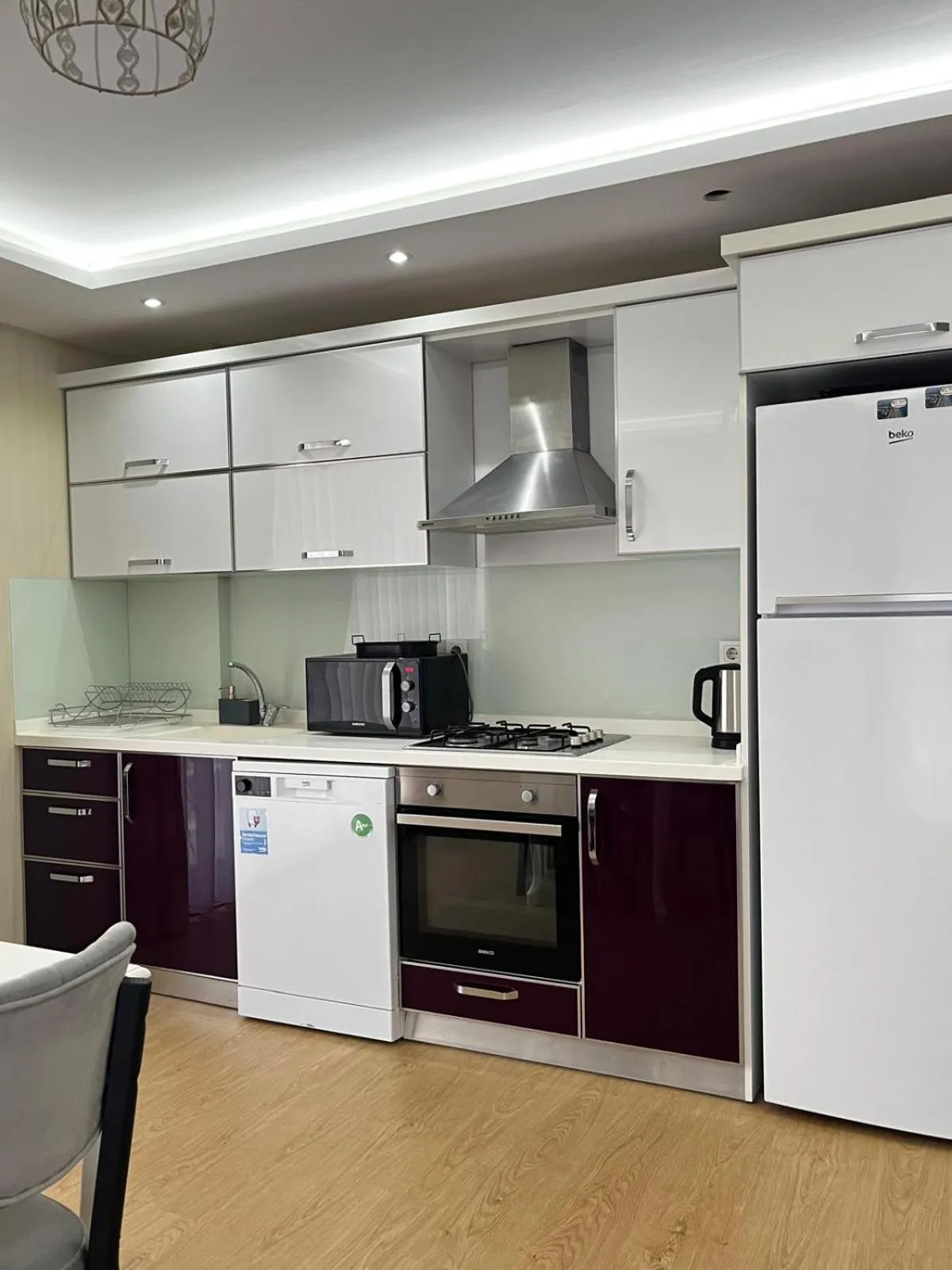 Kitchen or kitchenette in Onix Apart Hotel