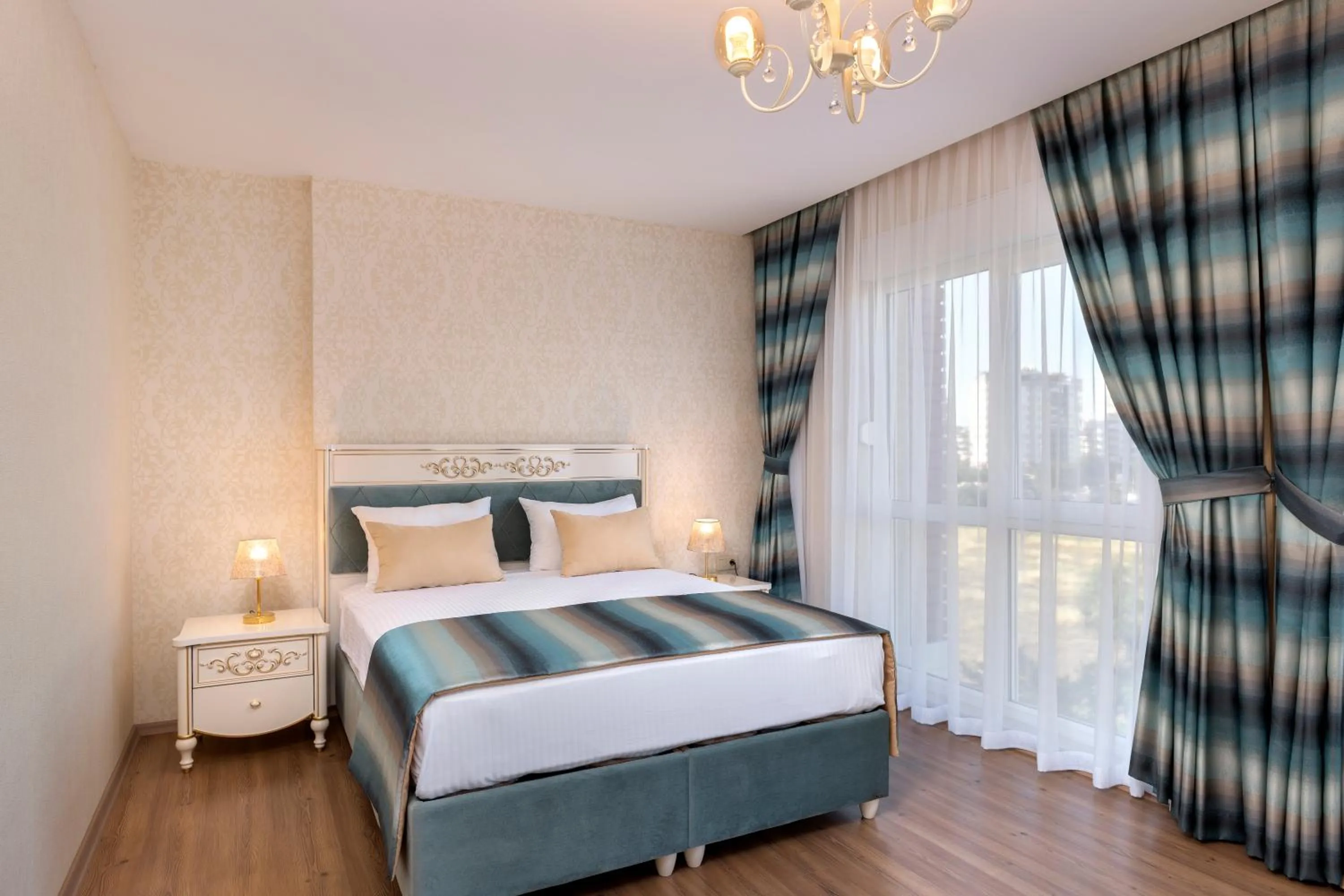 Bed in Onix Apart Hotel