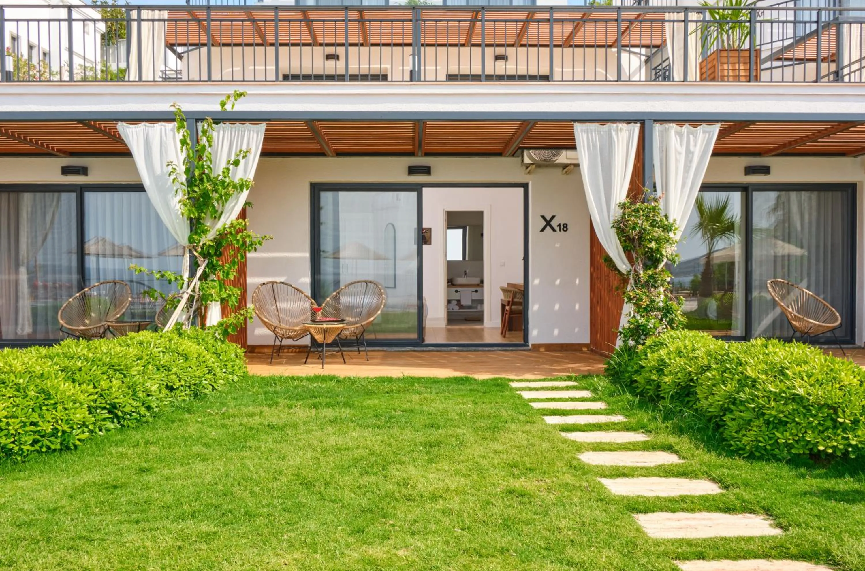 Patio in niXie Hotel & Beach - Adult Only