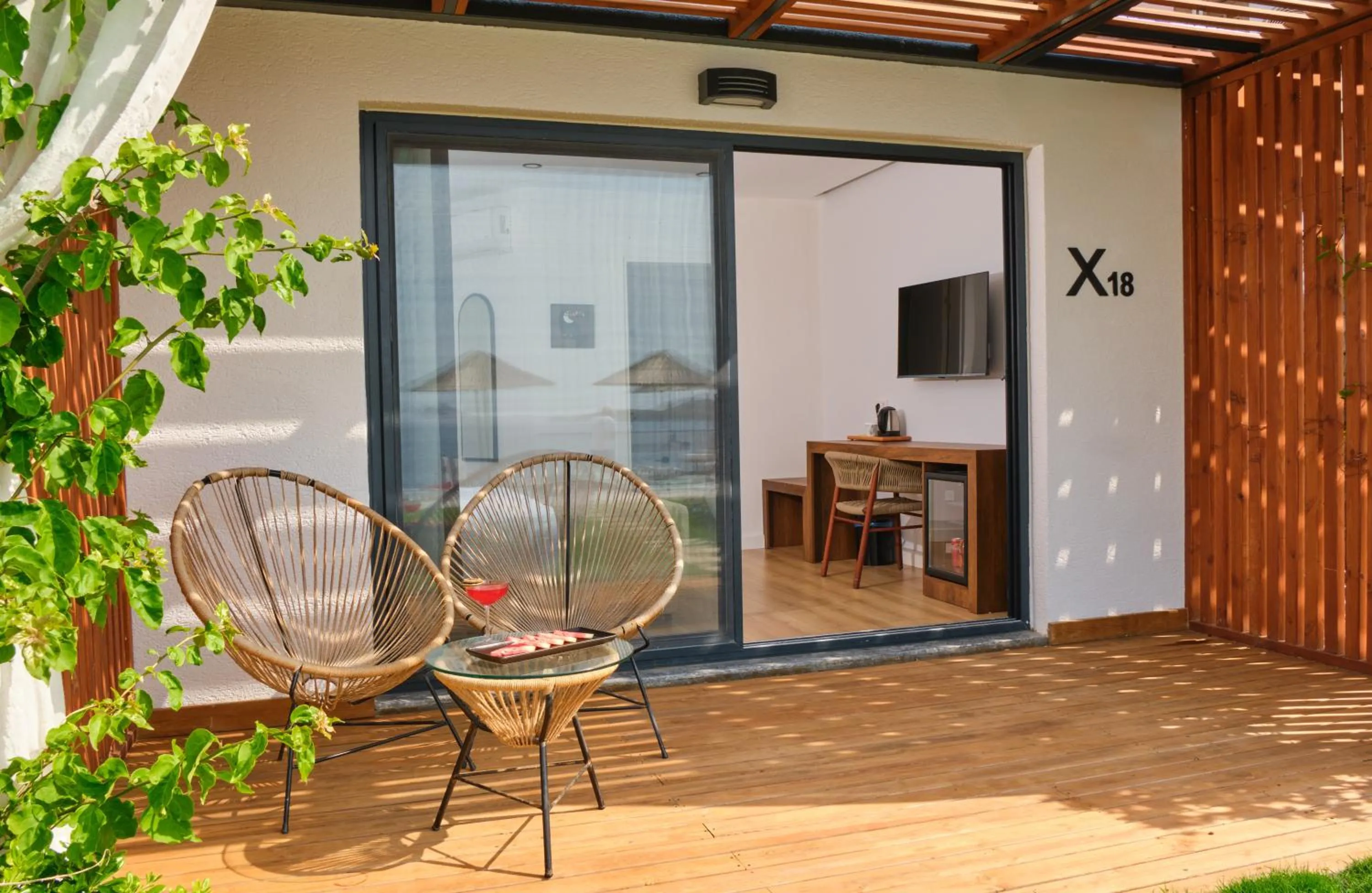 Patio in niXie Hotel & Beach - Adult Only