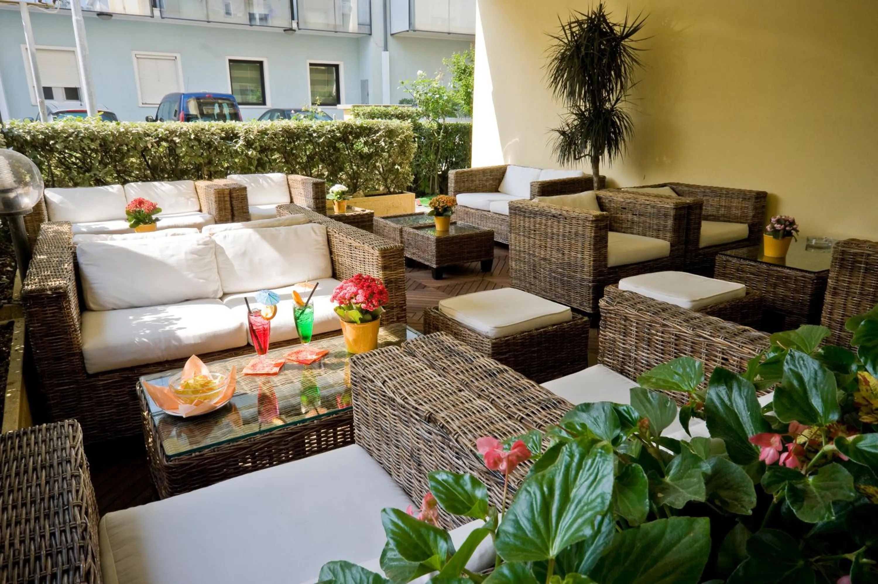 Patio in Hotel Ida
