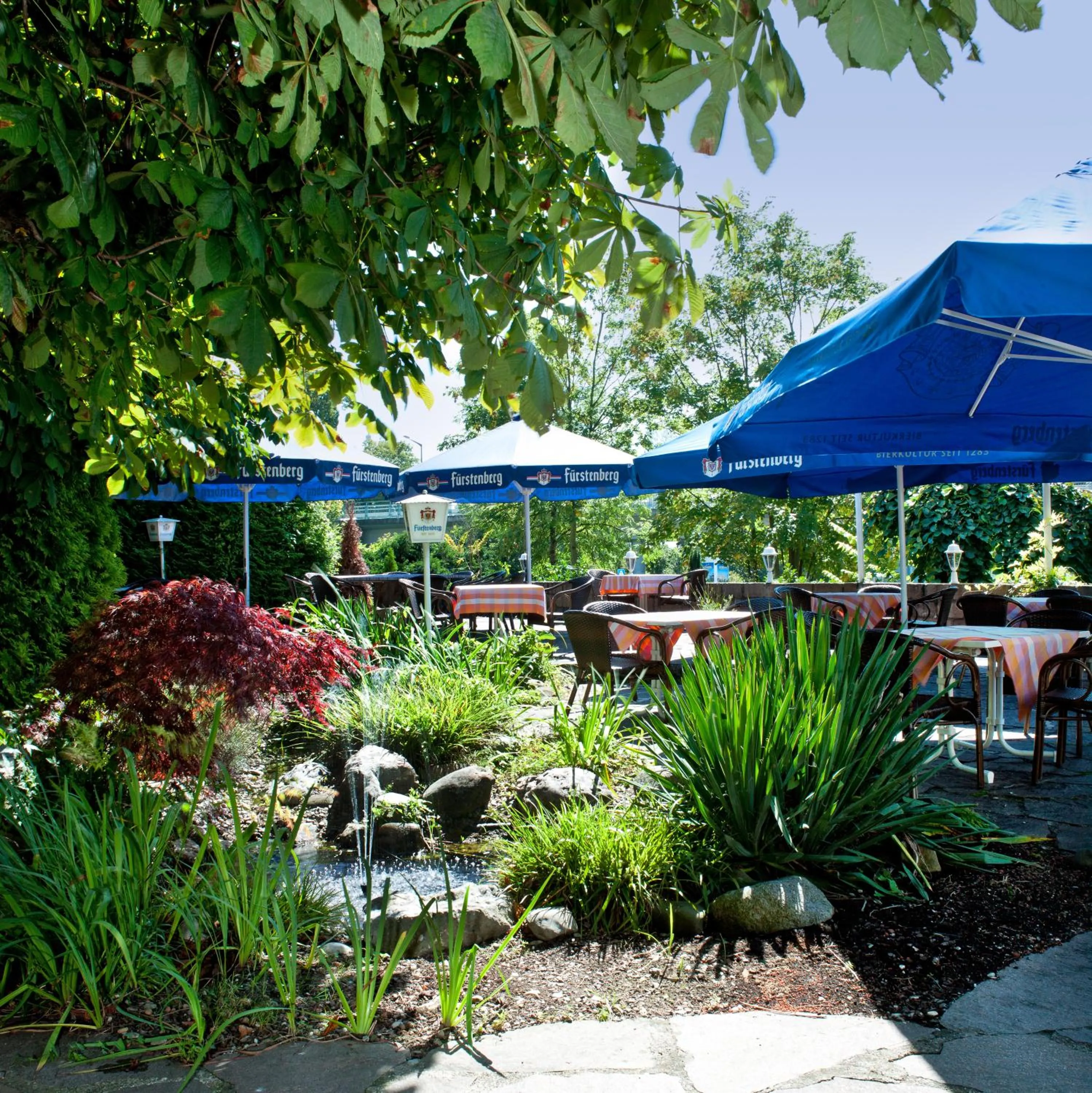 Garden in Hotel Waldhorn