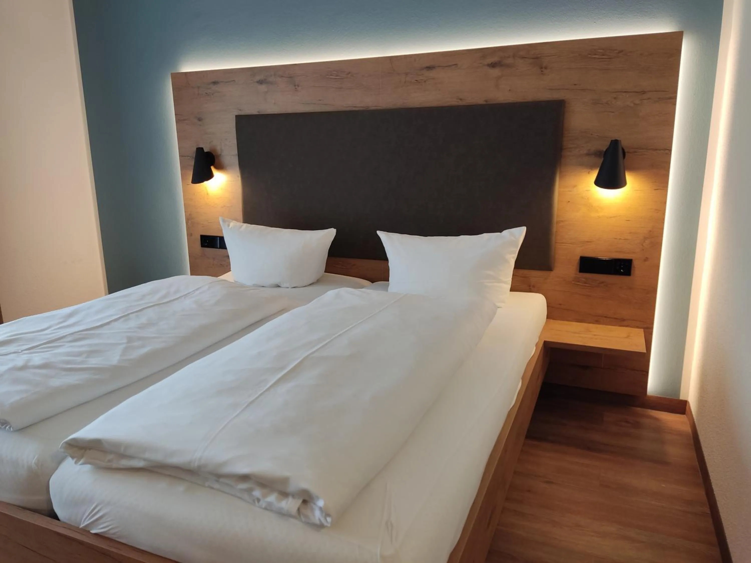 Bed in Hotel Waldhorn