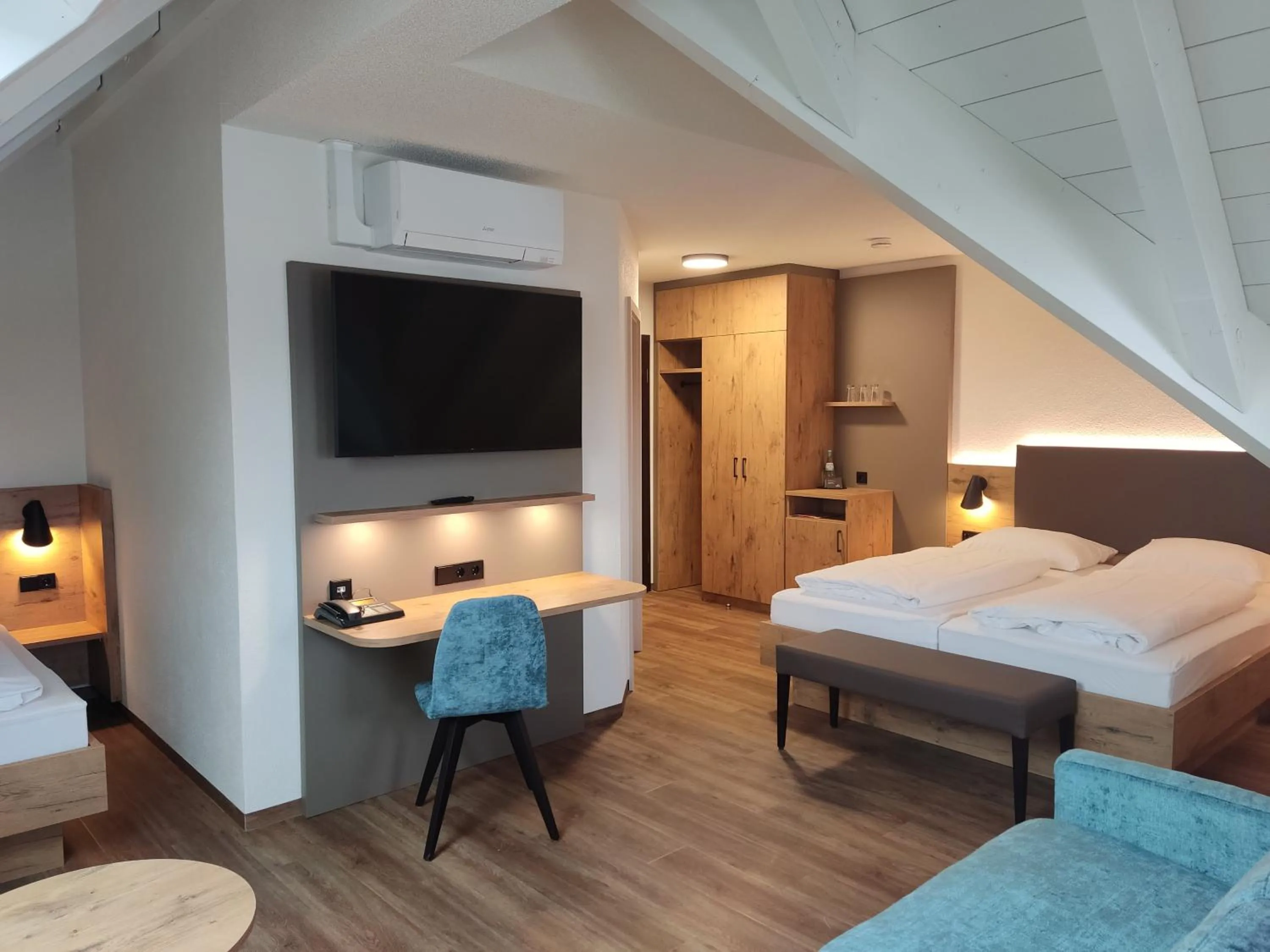 Bed in Hotel Waldhorn