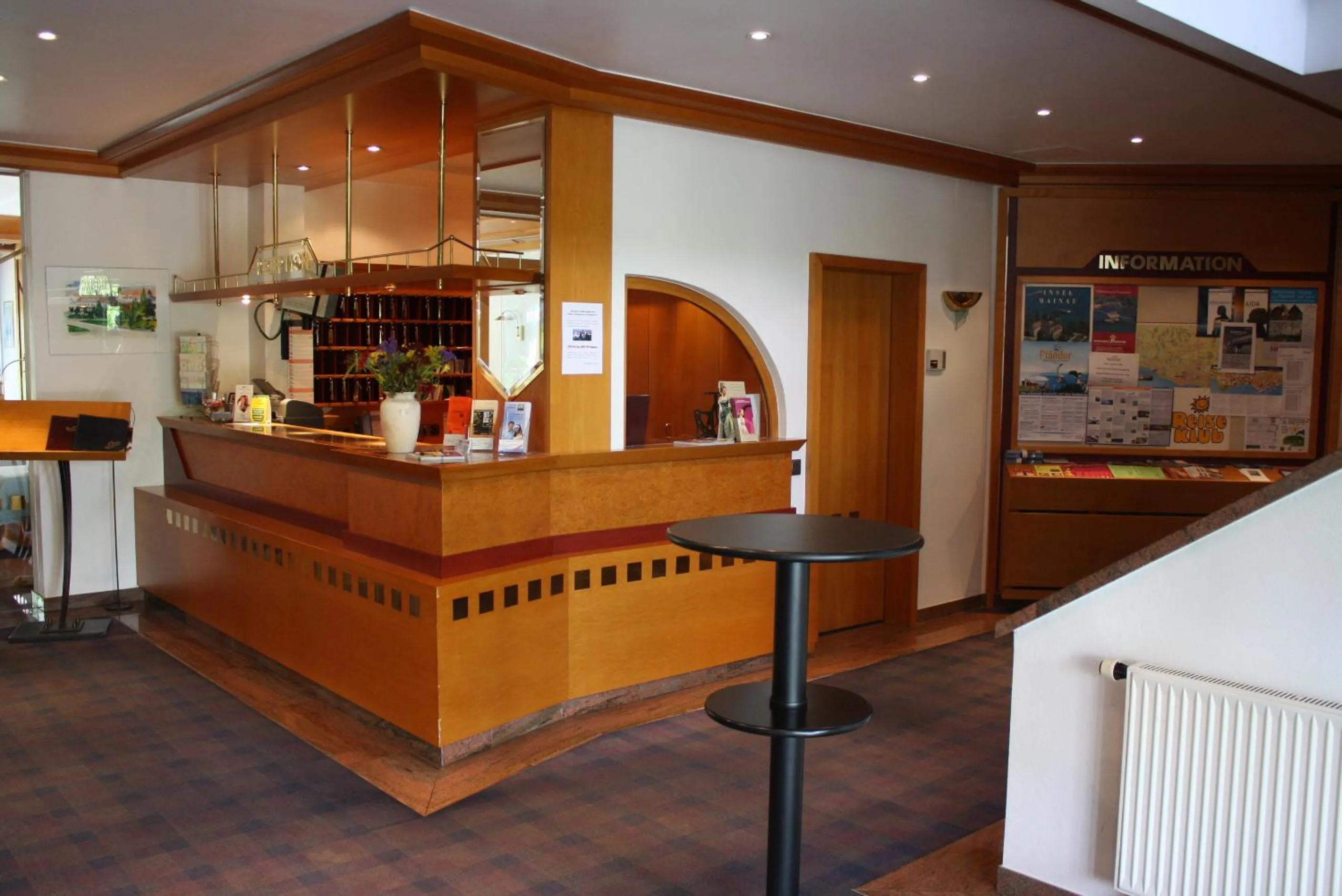 Lobby or reception in Hotel Waldhorn