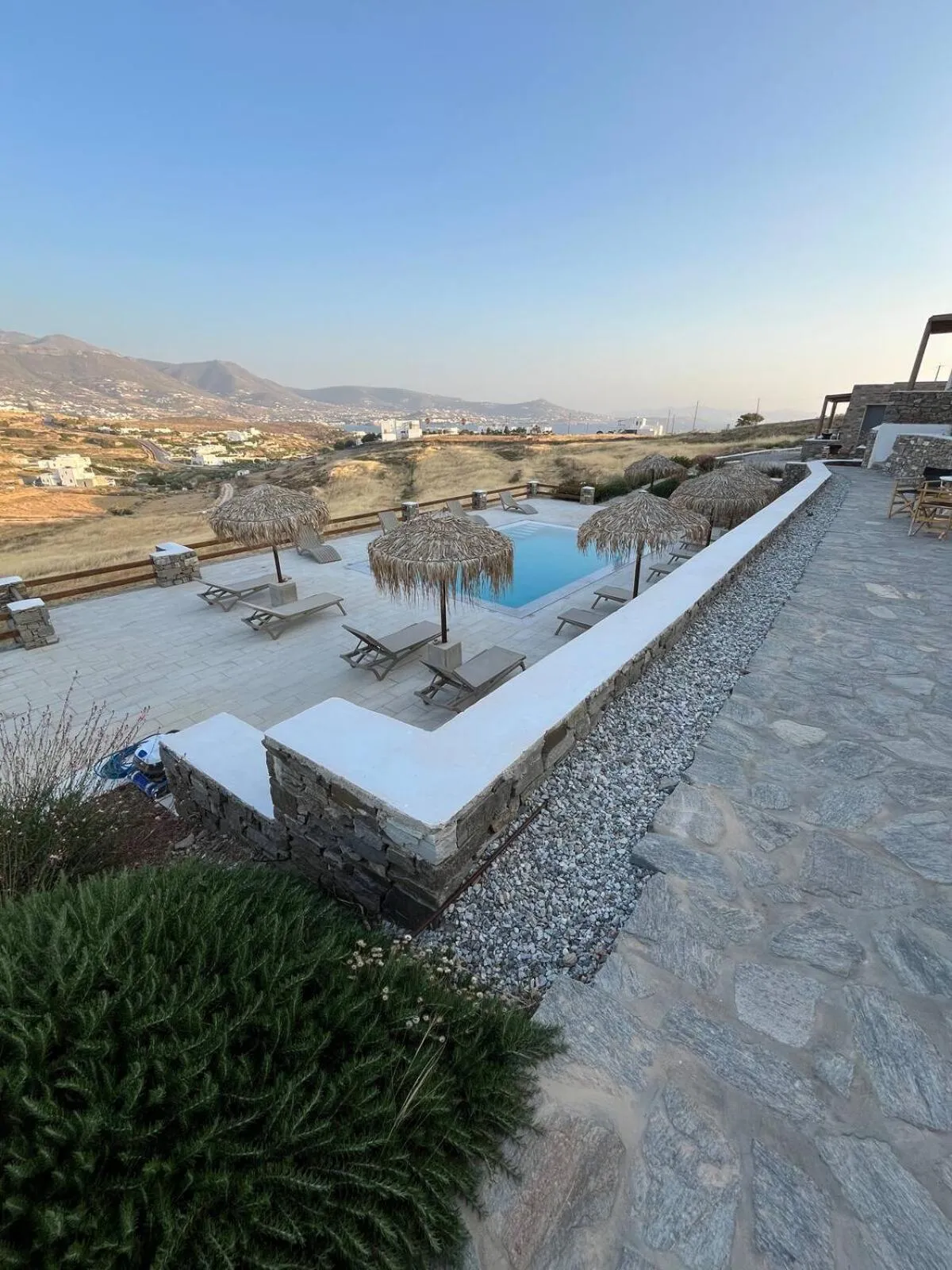 Pool view in Krotiri View Paros