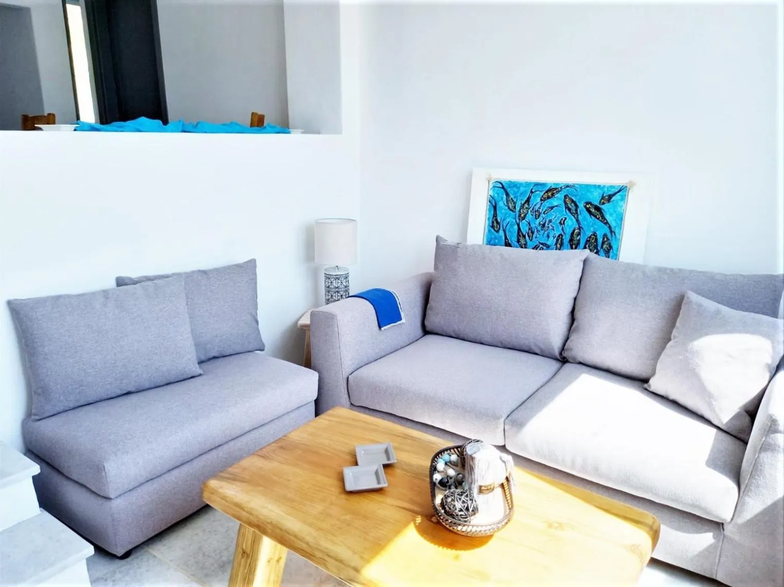 Living room in Krotiri View Paros