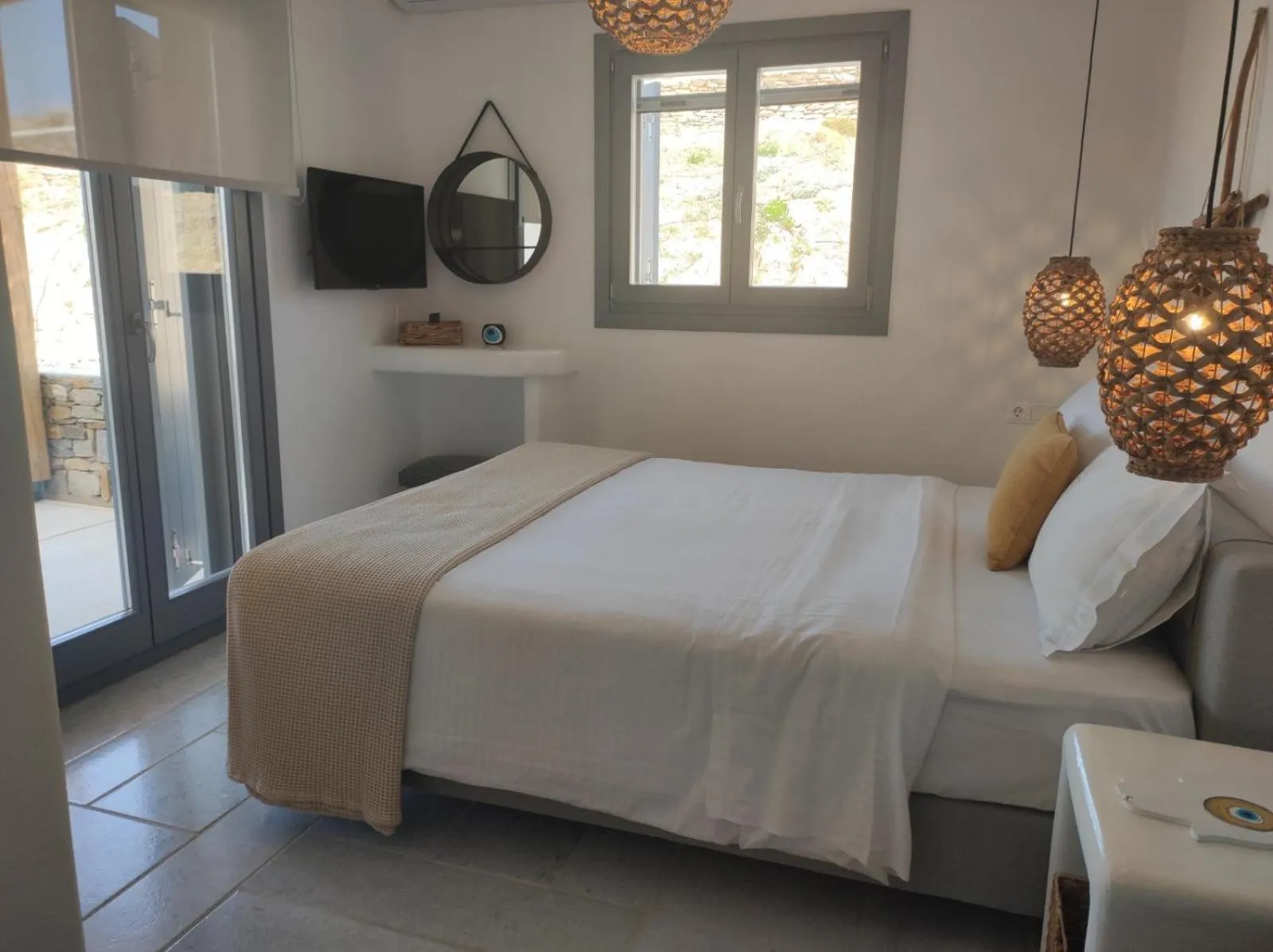 Bed in Krotiri View Paros