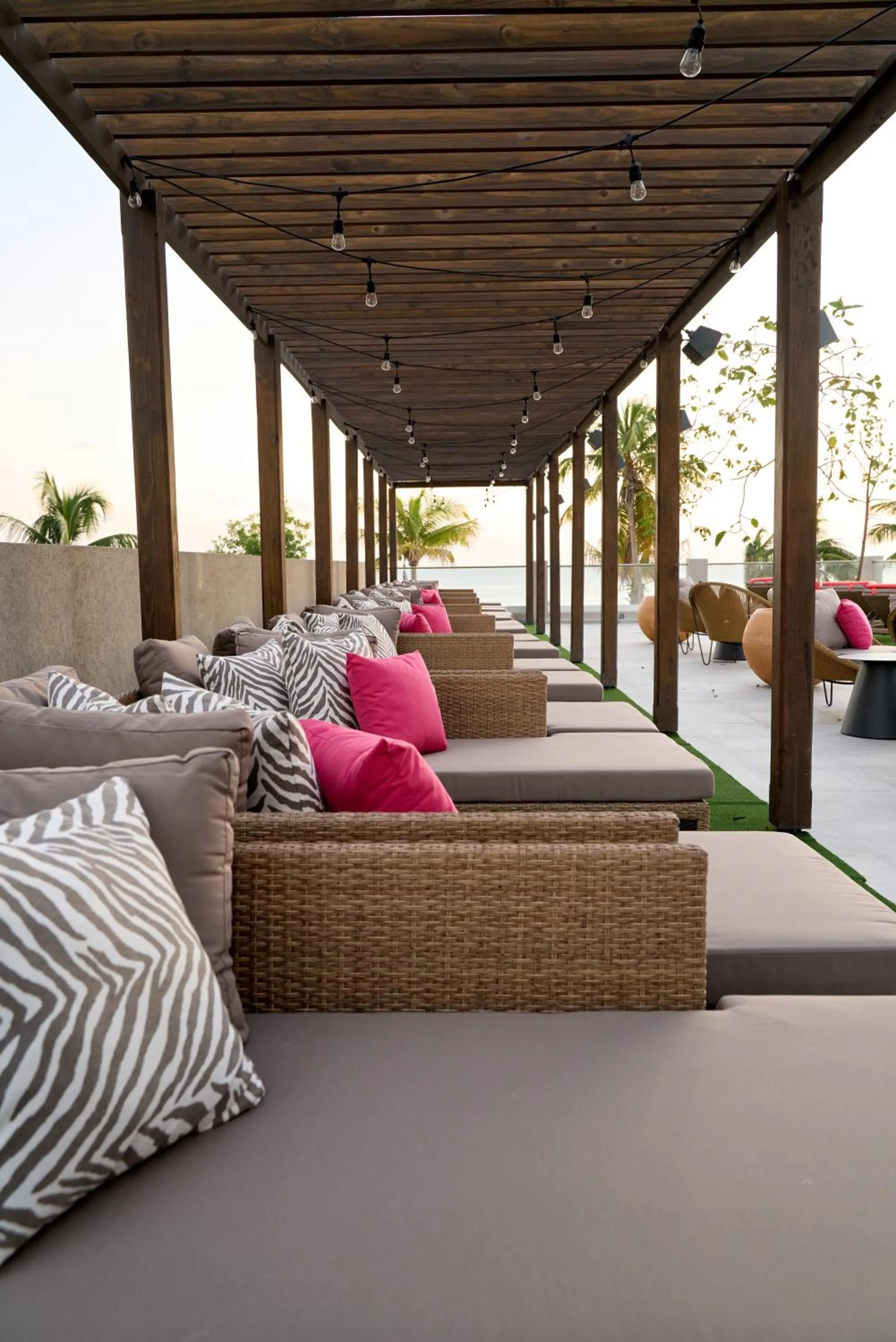Seating area in O2 Beach Club & Spa All Inclusive by Ocean Hotels