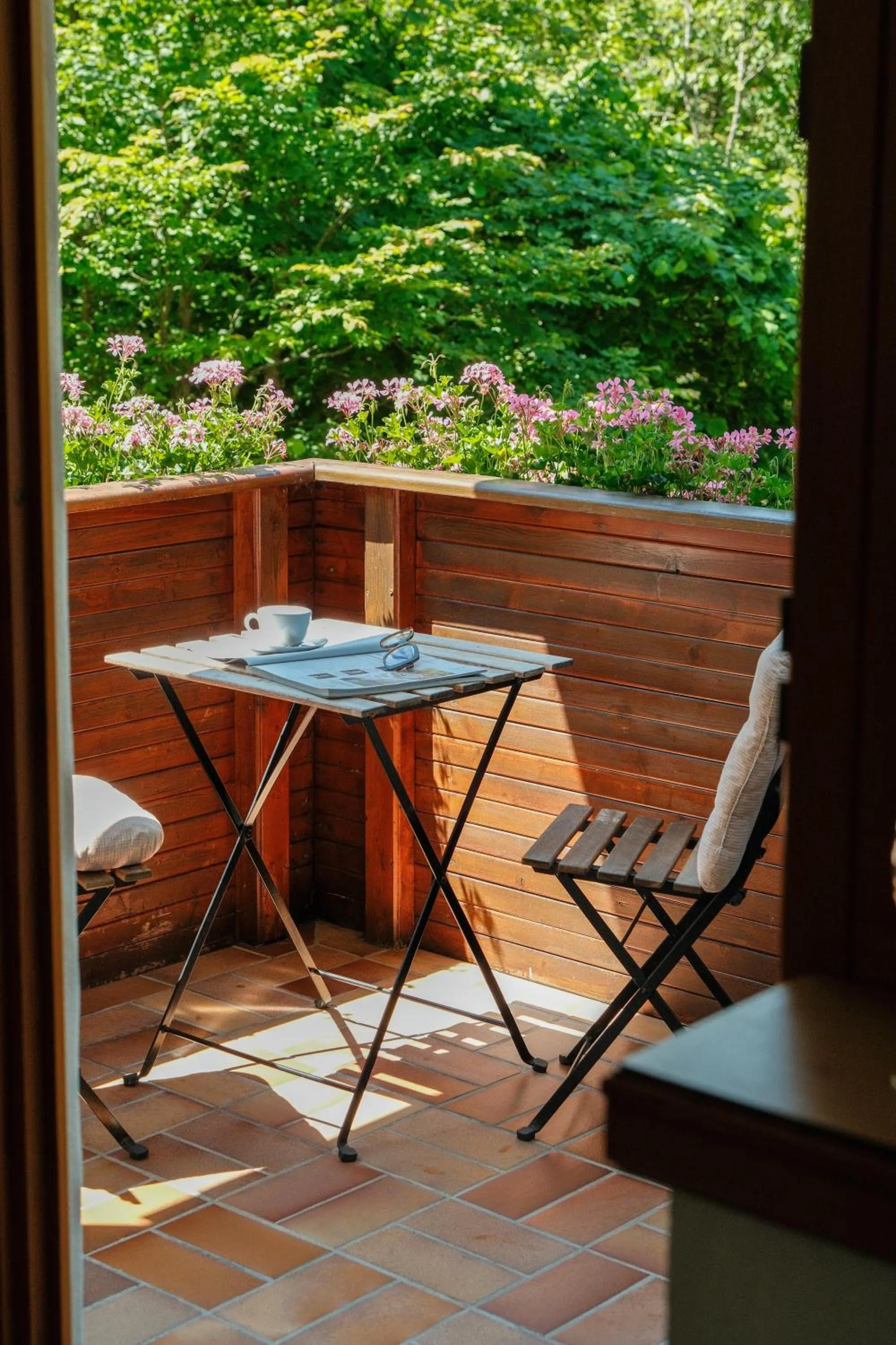 Balcony/Terrace in Hotel-Restaurant Kreuzberghof Tagungs- und Veranstaltungshotel