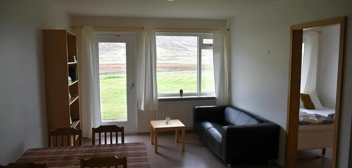 Seating area in Kaffi Holar Cottages and Apartments