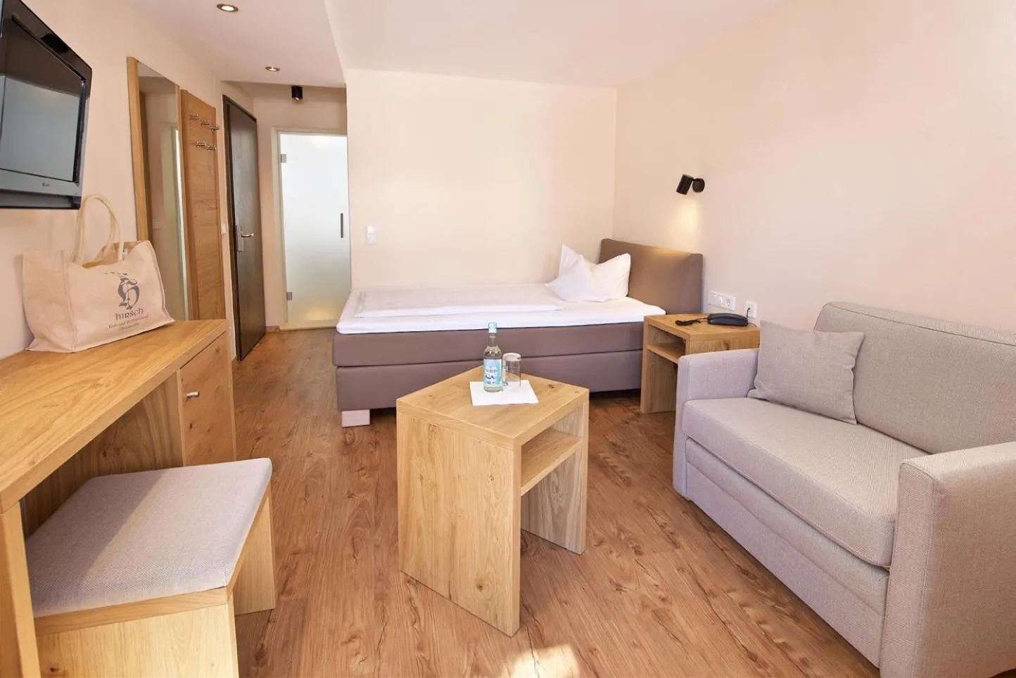 Photo of the whole room, Bed in Hotel Hirsch