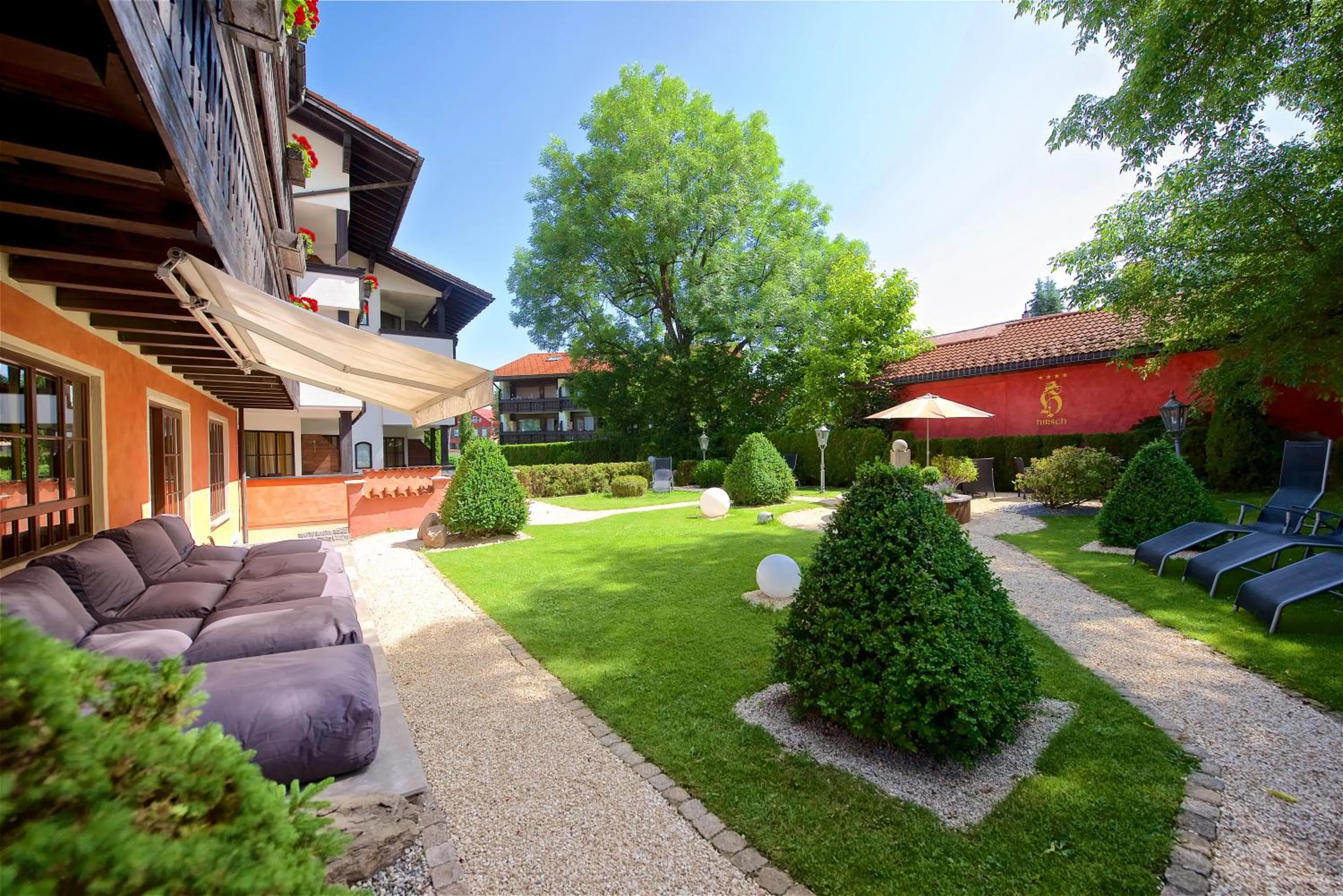 Garden in Hotel Hirsch