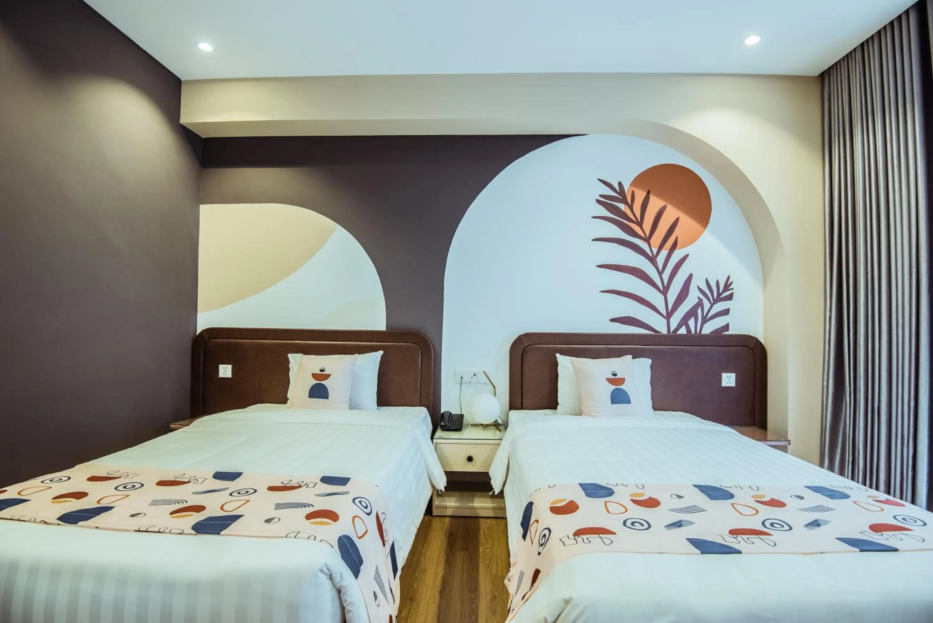 Bed in Palette Collect's Boutique Hotel Ha Long