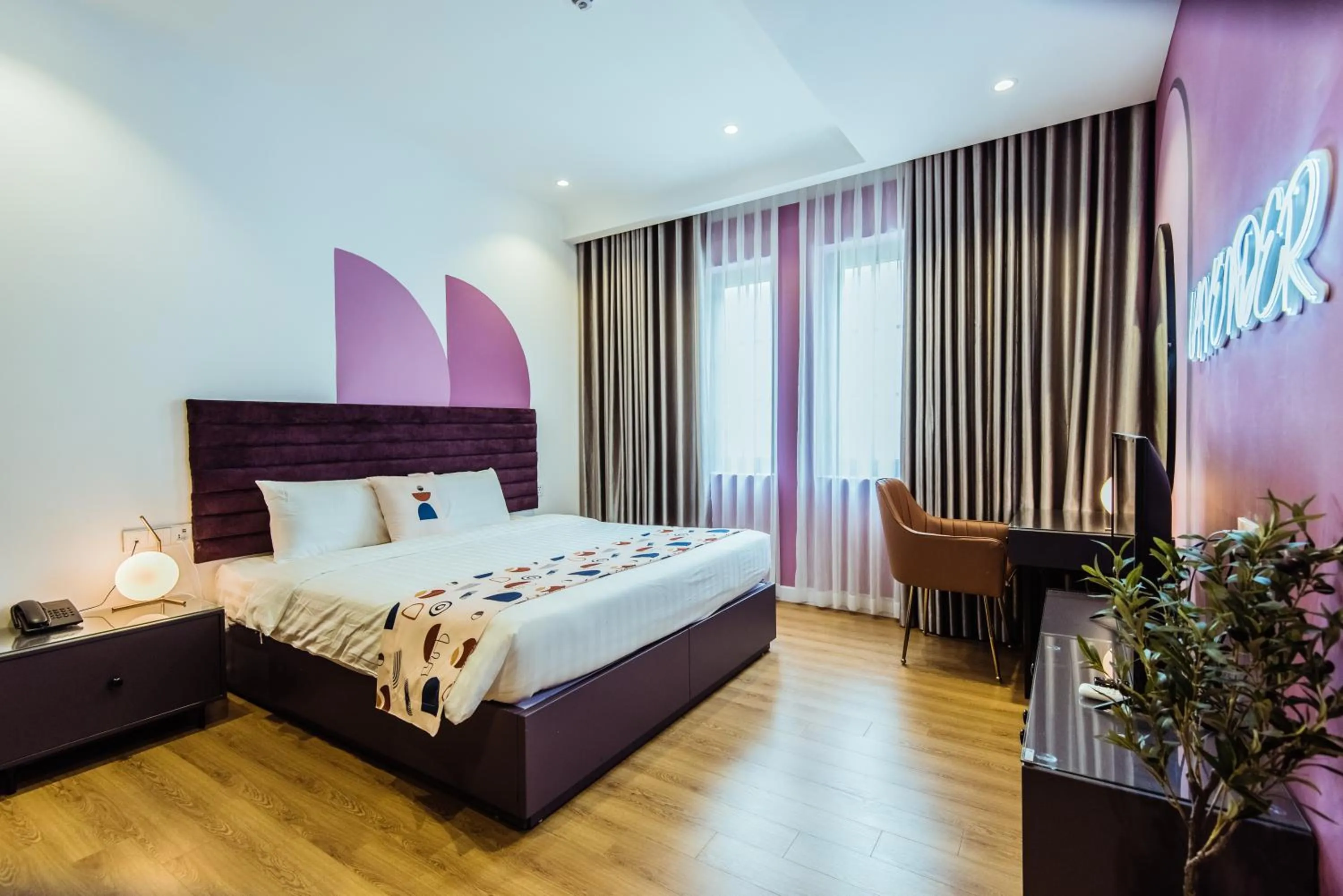 Bed in Palette Collect's Boutique Hotel Ha Long