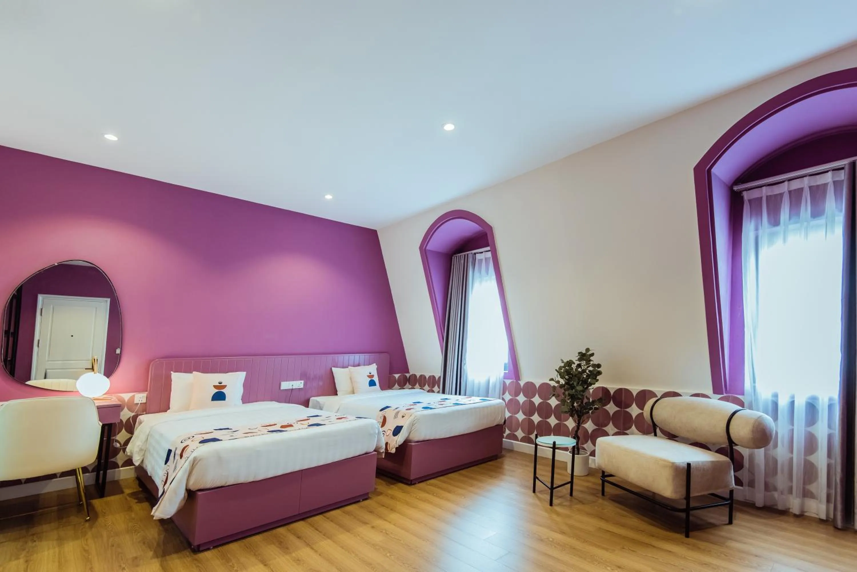 Bed in Palette Collect's Boutique Hotel Ha Long