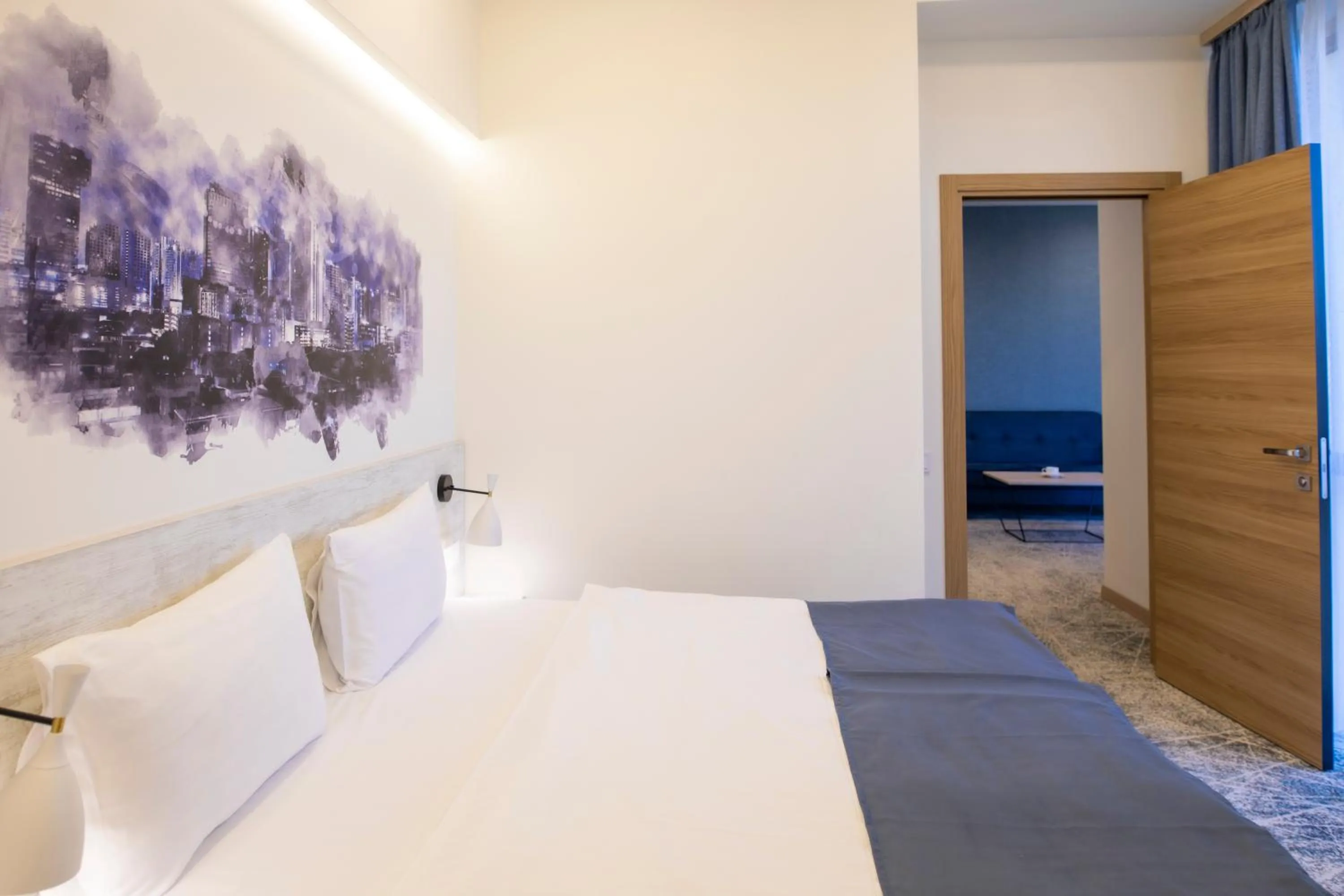 Bed in Rooftop Apart-Hotel