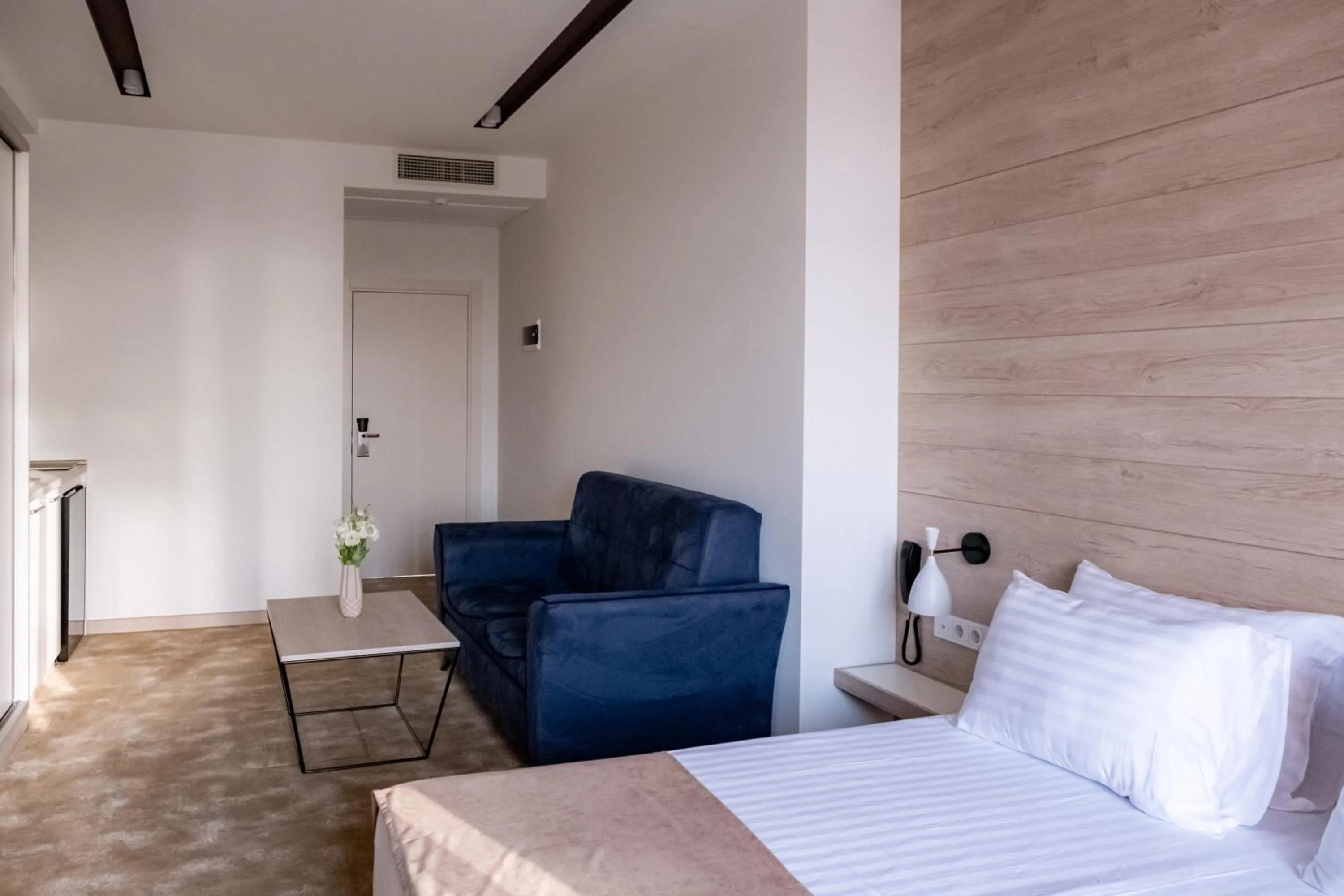 Living room, Bed in Rooftop Apart-Hotel