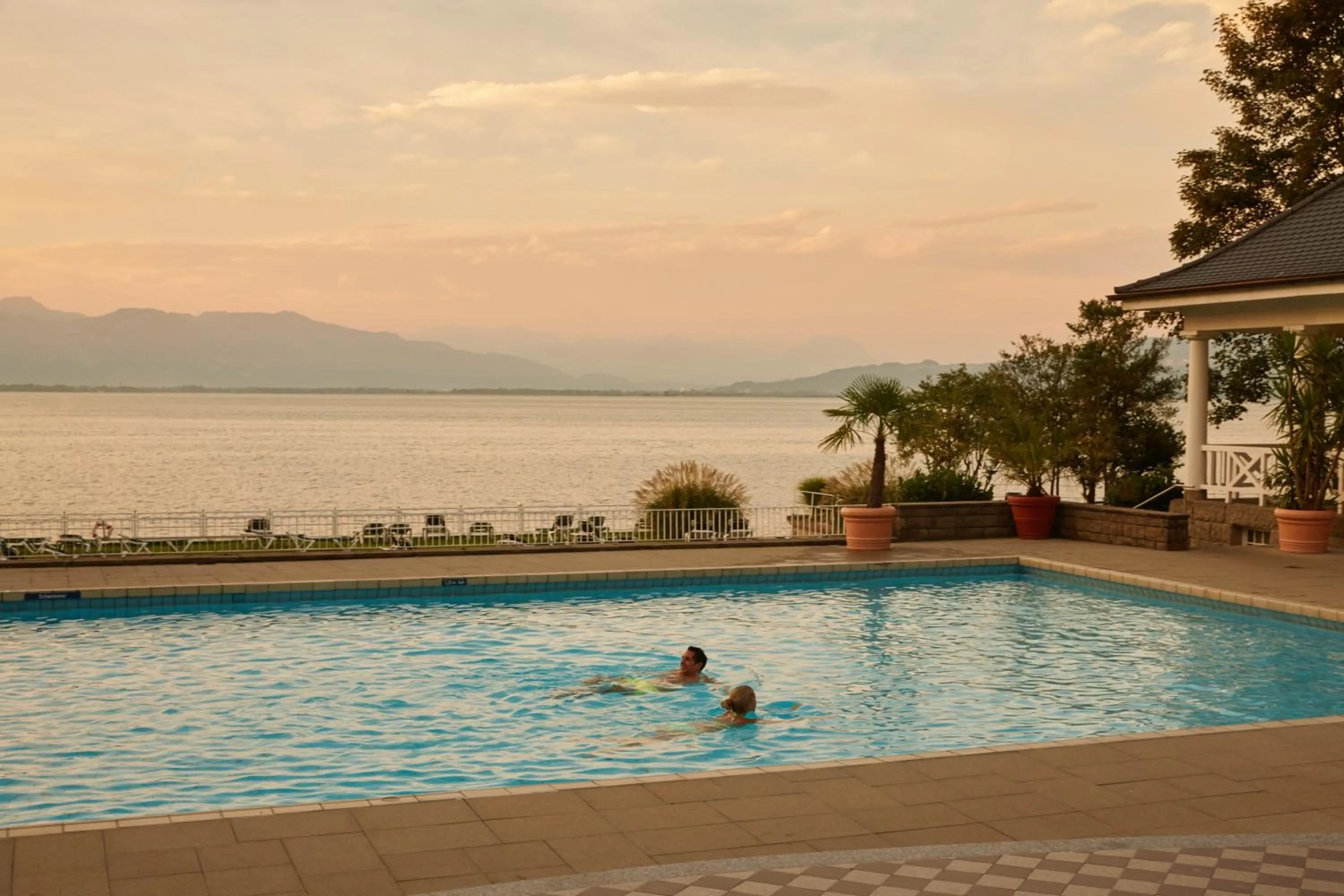Open Air Bath in Hotel Bad Schachen