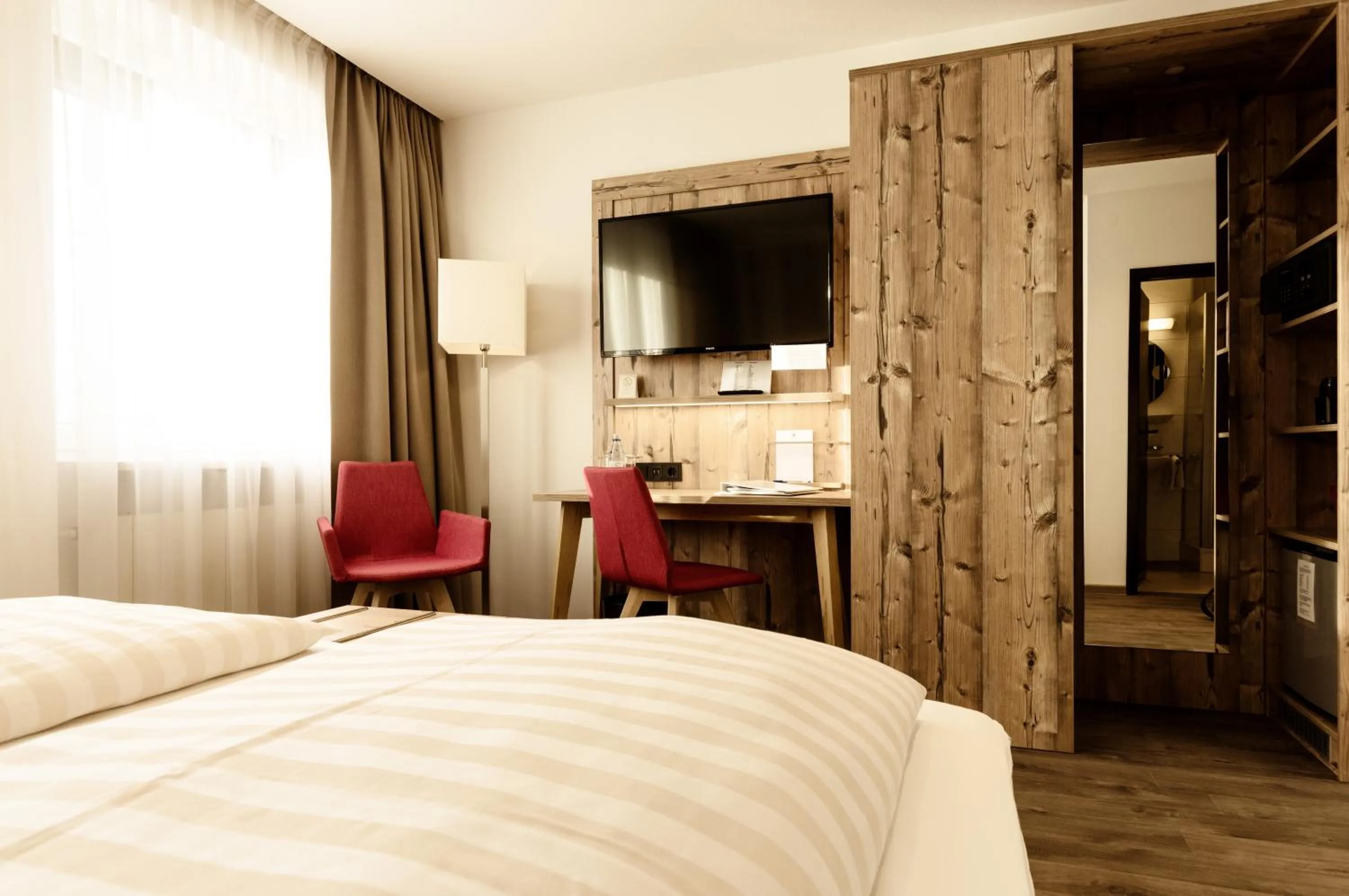 Bed in Hotel Alter Kranen