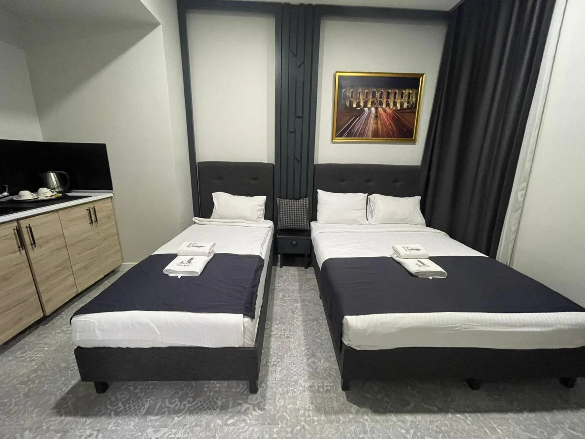 Bed in Taksim Galatist Hotel