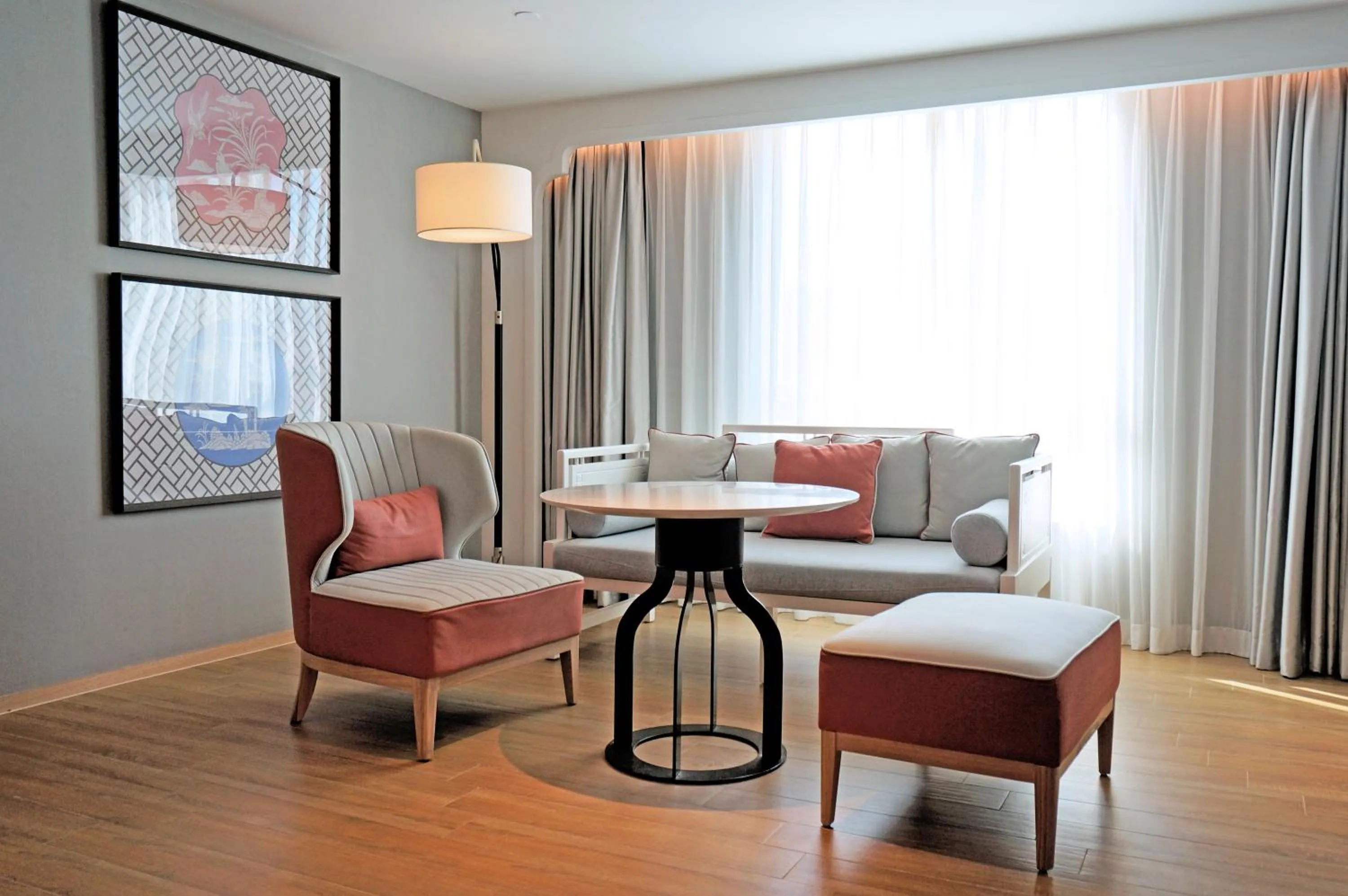 Seating area in voco Guangzhou Shifu by IHG