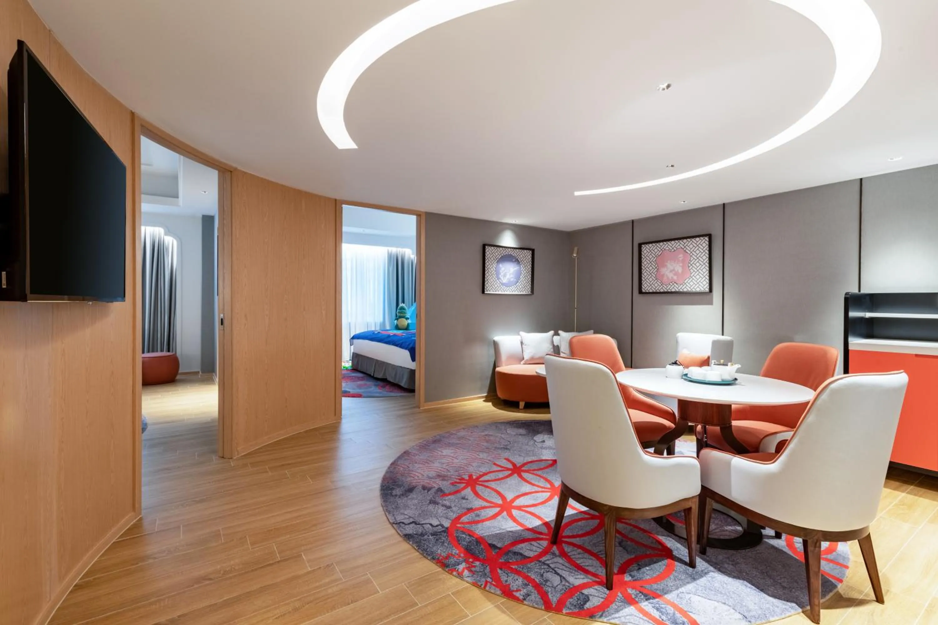 Living room in voco Guangzhou Shifu by IHG