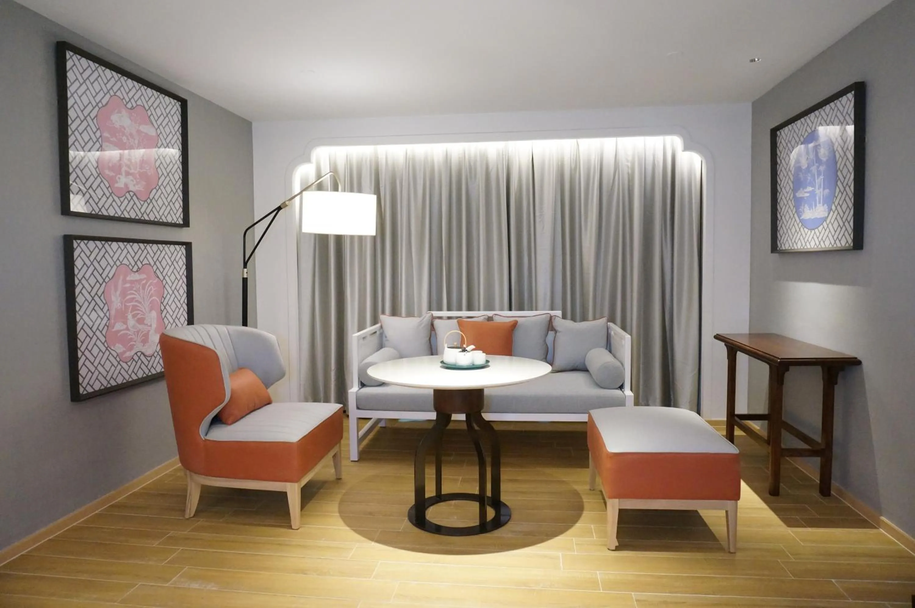 Seating area in voco Guangzhou Shifu by IHG