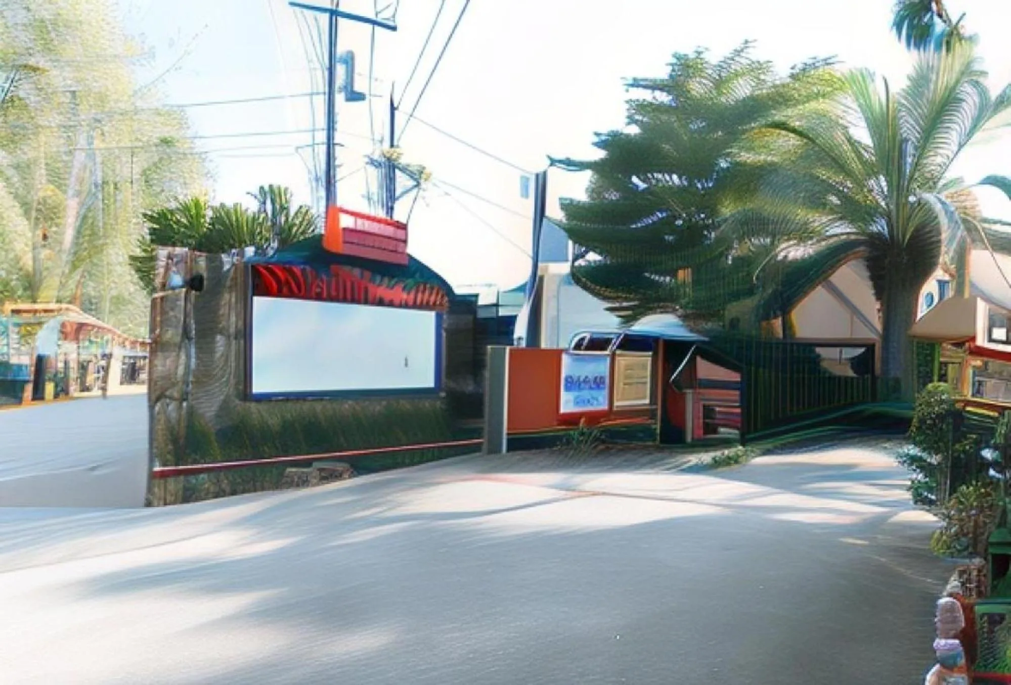 Facade/entrance in RedDoorz Hostel at Megans Paradisio Beach Resort