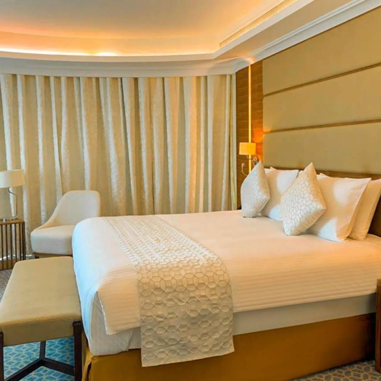 Bed in Grand Swiss-Belhotel Waterfront Seef