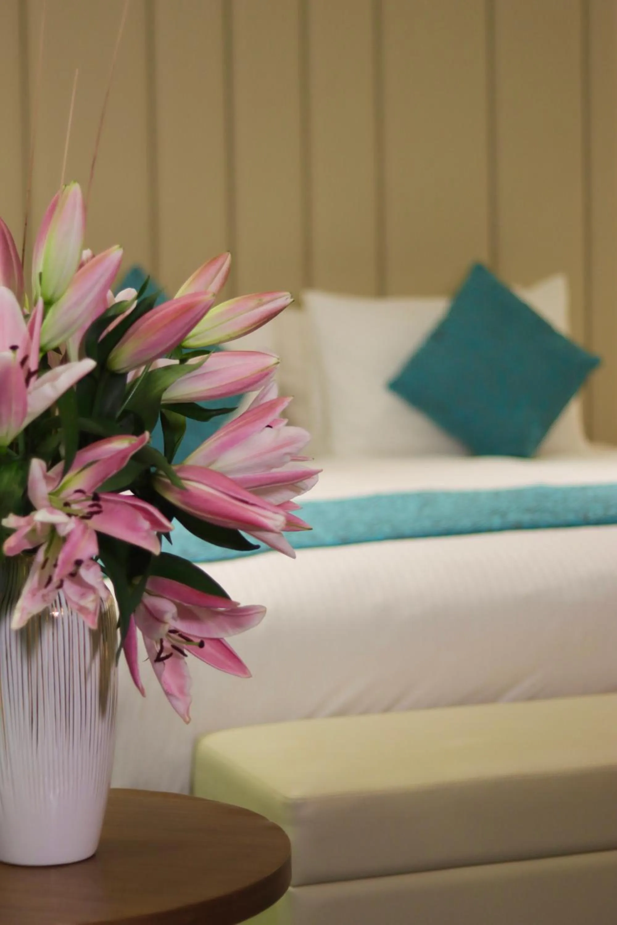 Bed in Grand Swiss-Belhotel Waterfront Seef