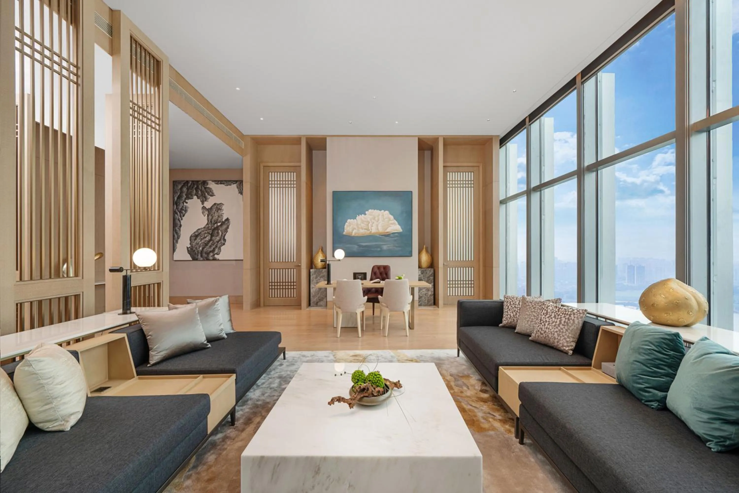 Living room in Grand Bay Hotel Chengdu