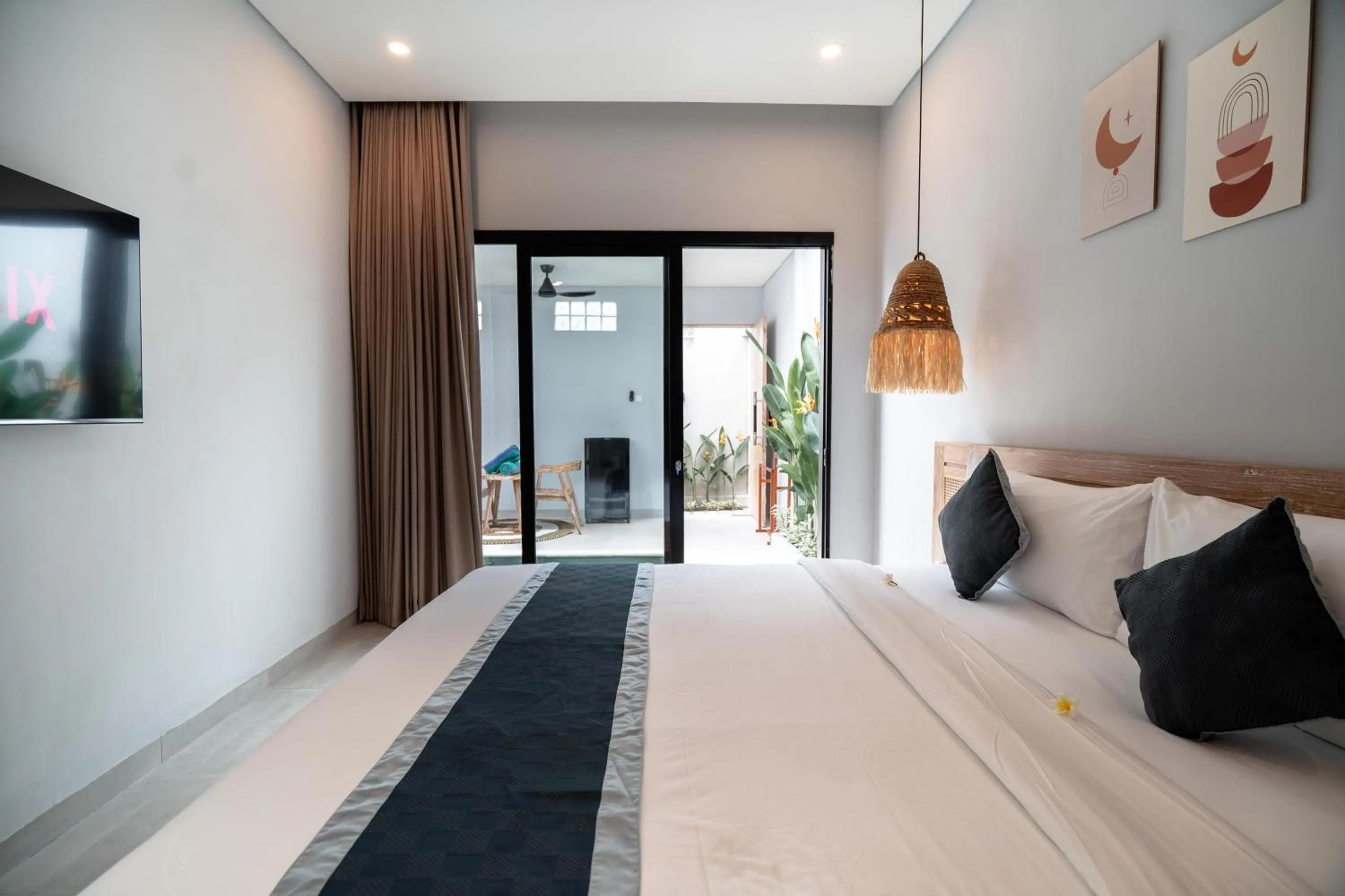 Bed in The Eight Villa & Rooms Bali - Seminyak