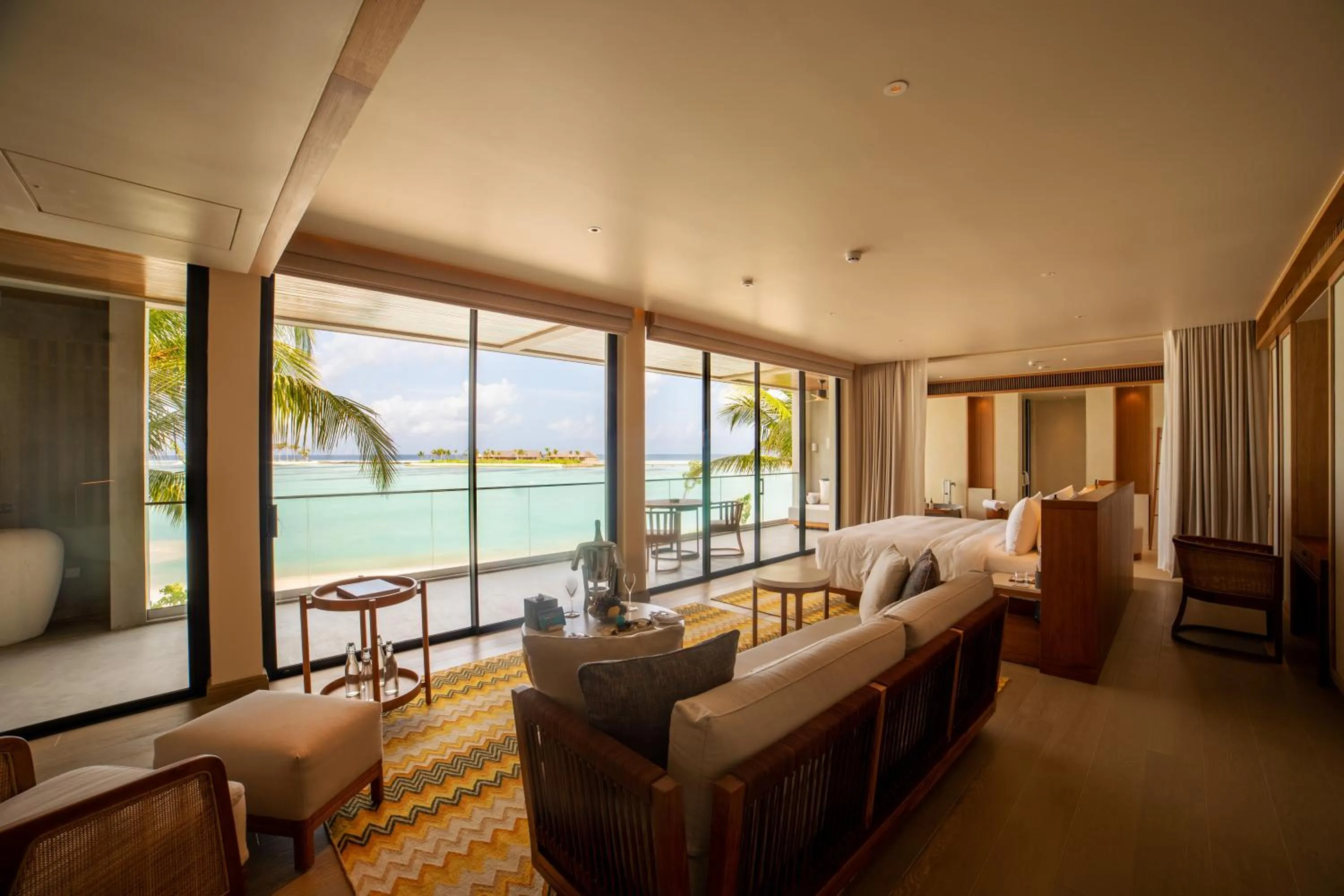 Bedroom, Bed in Kuda Villingili Maldives, Free Return Transfers 03 nights & above