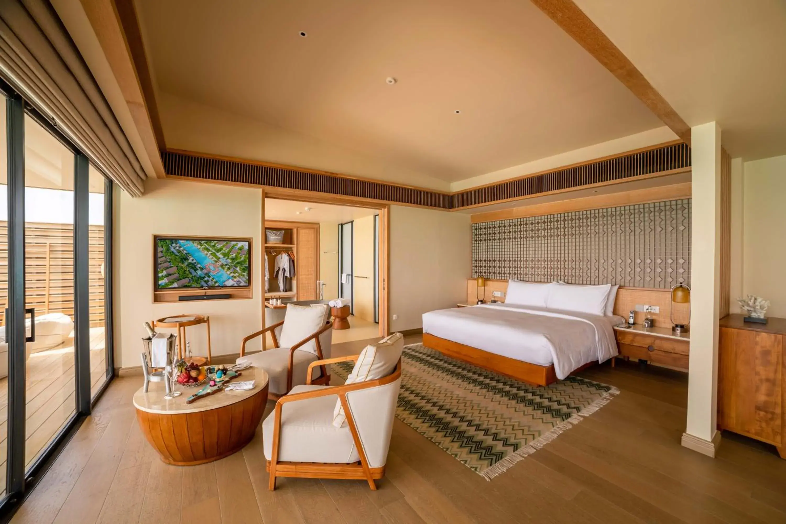 Bedroom, Bed in Kuda Villingili Maldives, Free Return Transfers 03 nights & above Bedroom, Bed in Kuda Villingili Maldives, Free Return Transfers 03 nights & above