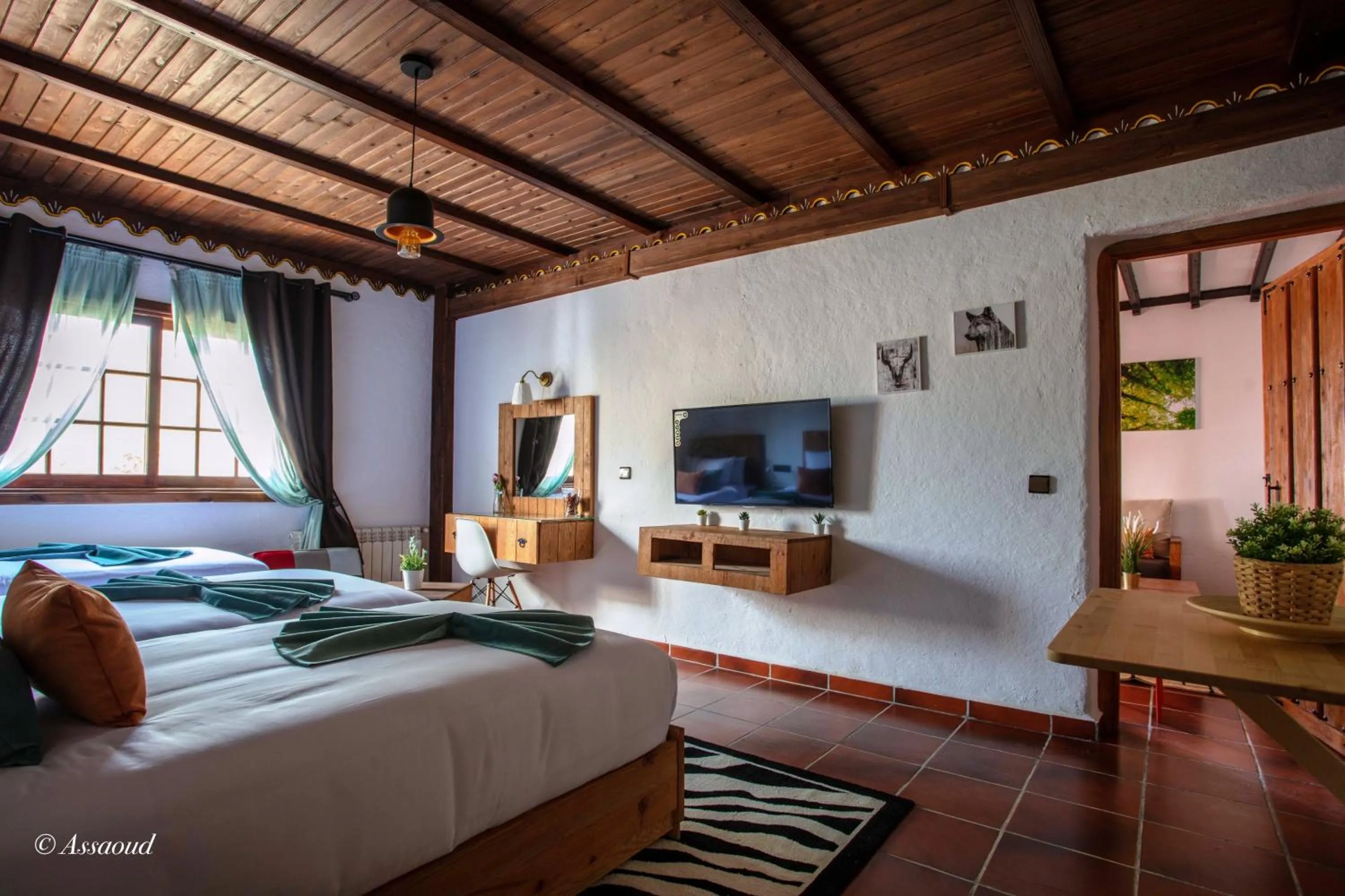 Quadruple Room in Bungalow Double 18 - El Cortijo Chefchaeun Hotel Spa