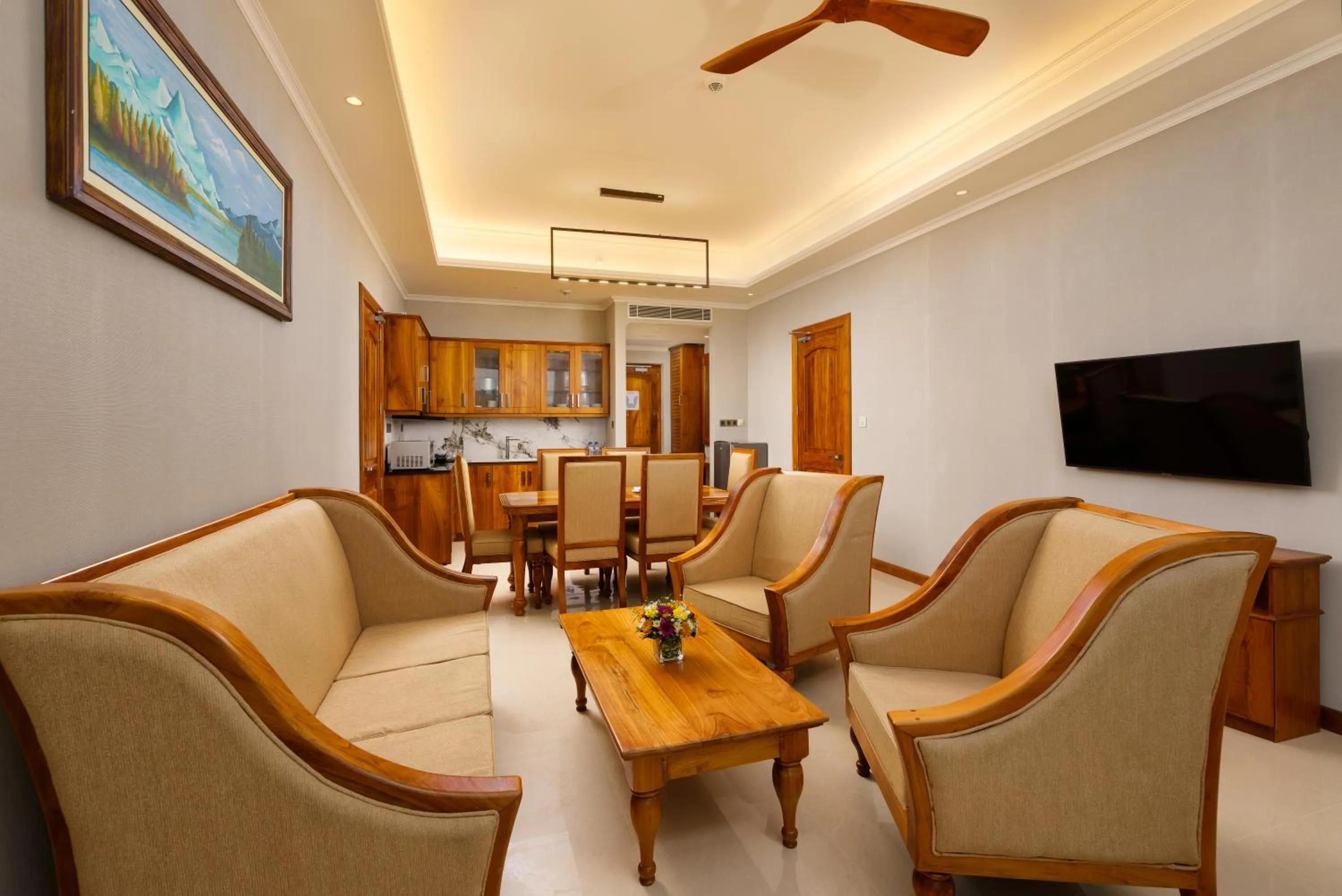 Seating area in Araliya Beach Resort & Spa Unawatuna- Where you meet the sea all year