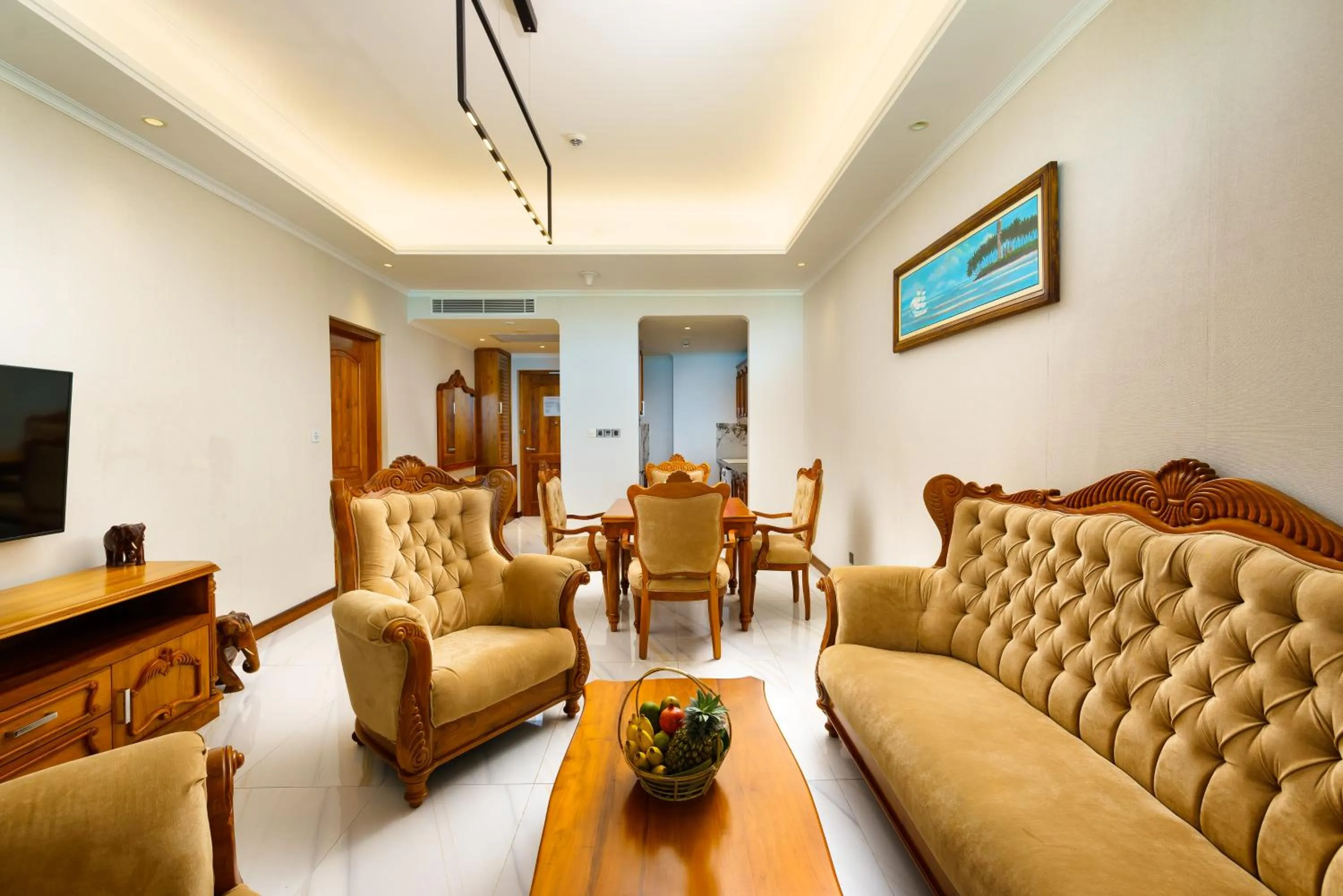 Living room in Araliya Beach Resort & Spa Unawatuna- Where you meet the sea all year