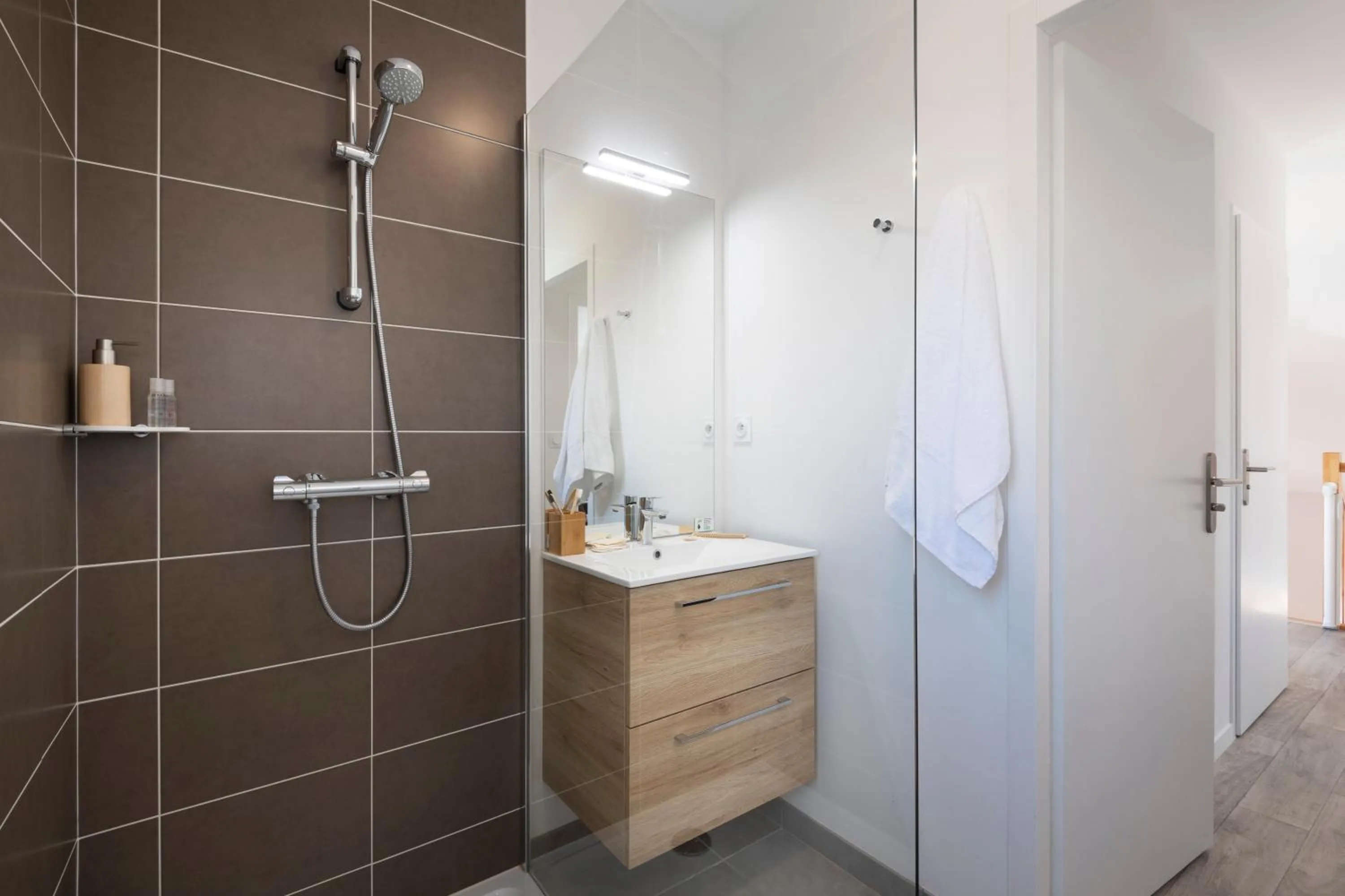 Shower in Pierre & Vacances Premium Les Villas d'Olonne