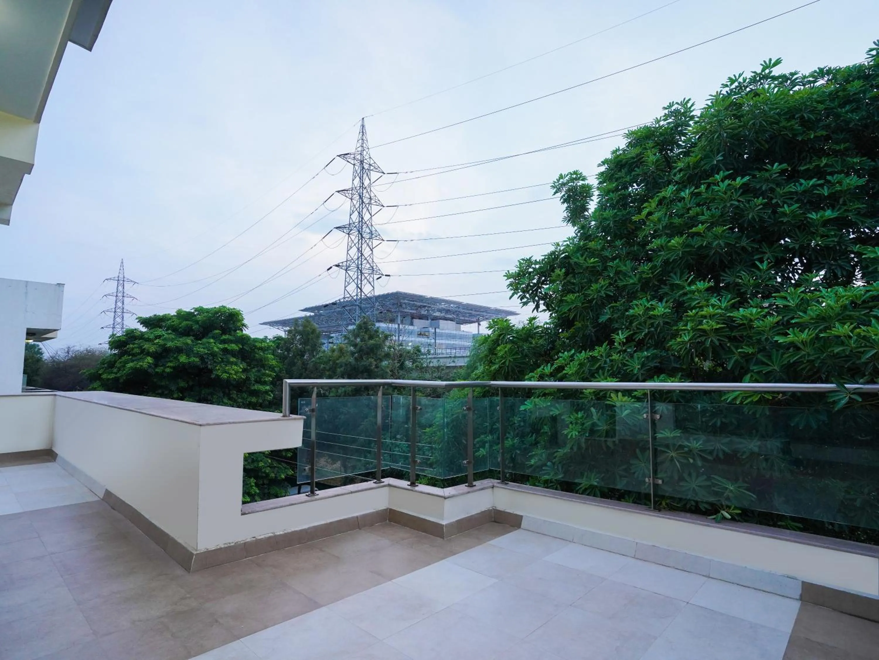 Balcony/Terrace in Lime Tree Hotel Sushant Lok Gurgaon Sector 29 Next to IFFCO CHOWK metro